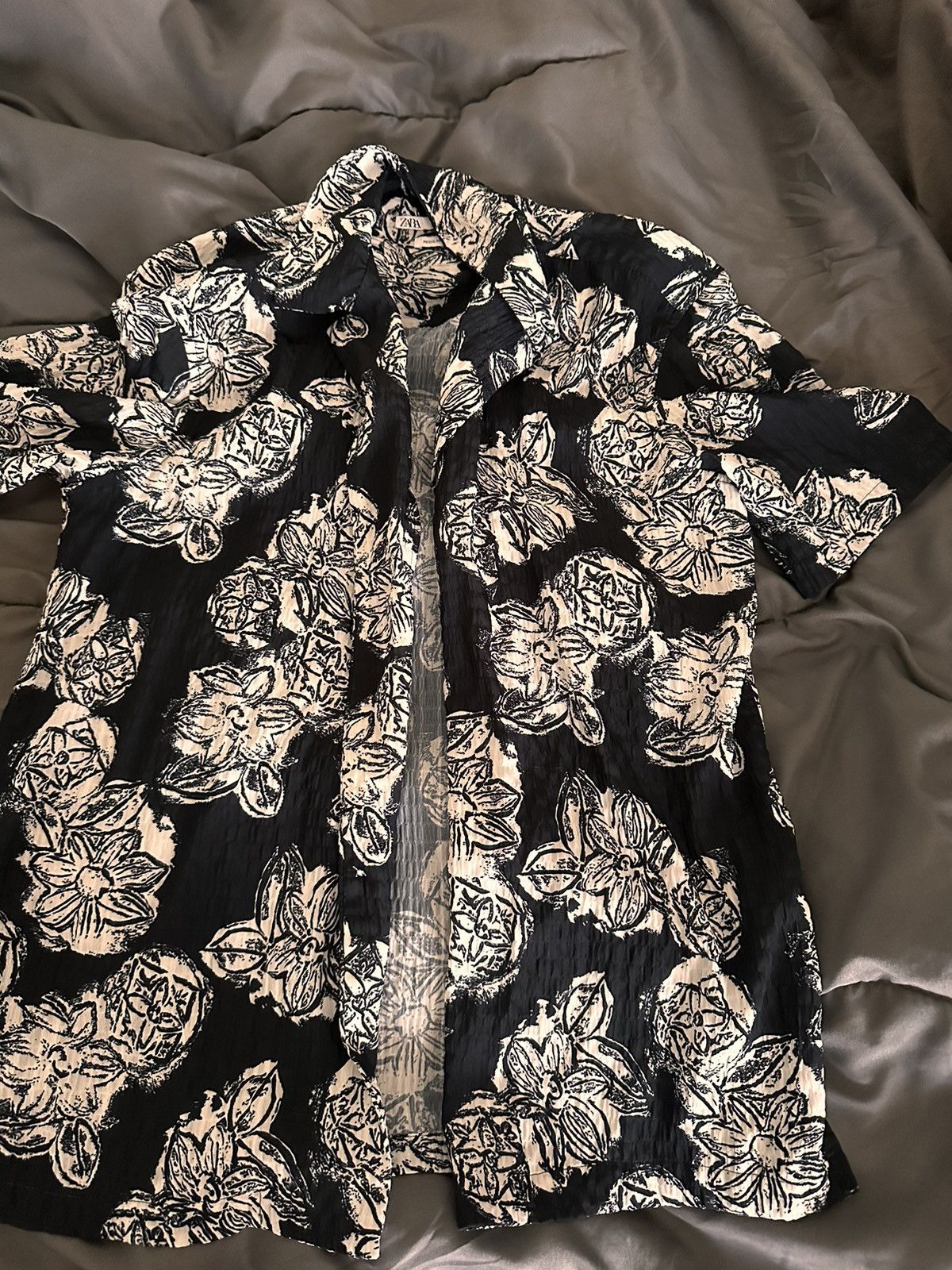 Zara Floral dress shirt Size US M / EU 48-50 / 2 - 2 Thumbnail