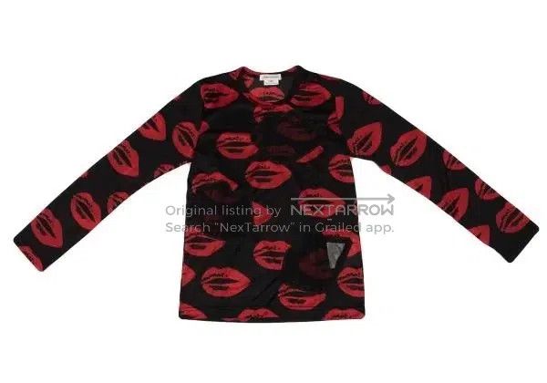 Comme des Garcons Comme Des Garcons Black Retro Lips Top Size S / US 4 / IT 40 - 2 Thumbnail
