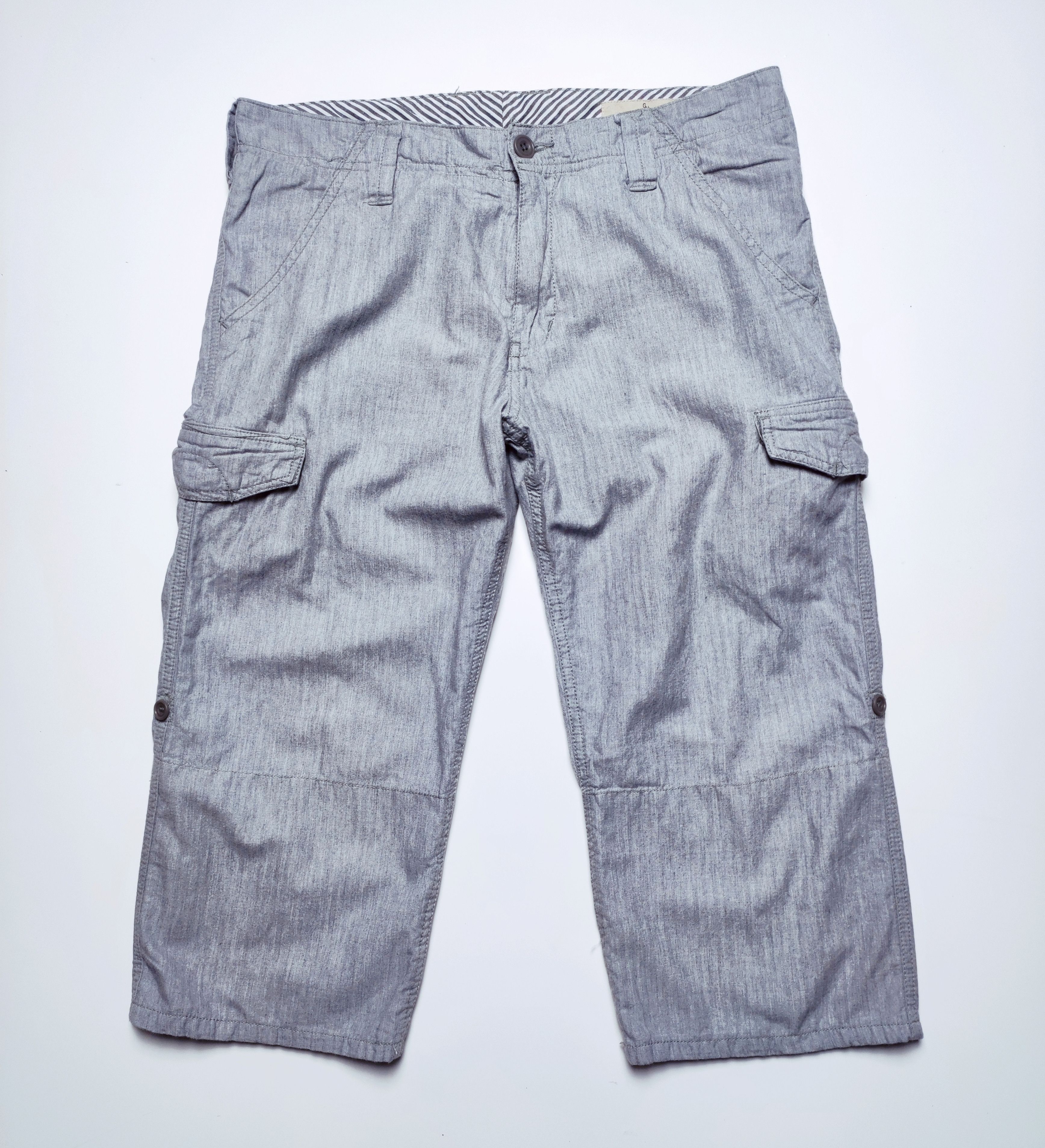 Japanese Brand Global Work Convertible 2 In 1 Multipocket Cargo 3/4 Pants Size US 32 / EU 48 - 3 Thumbnail