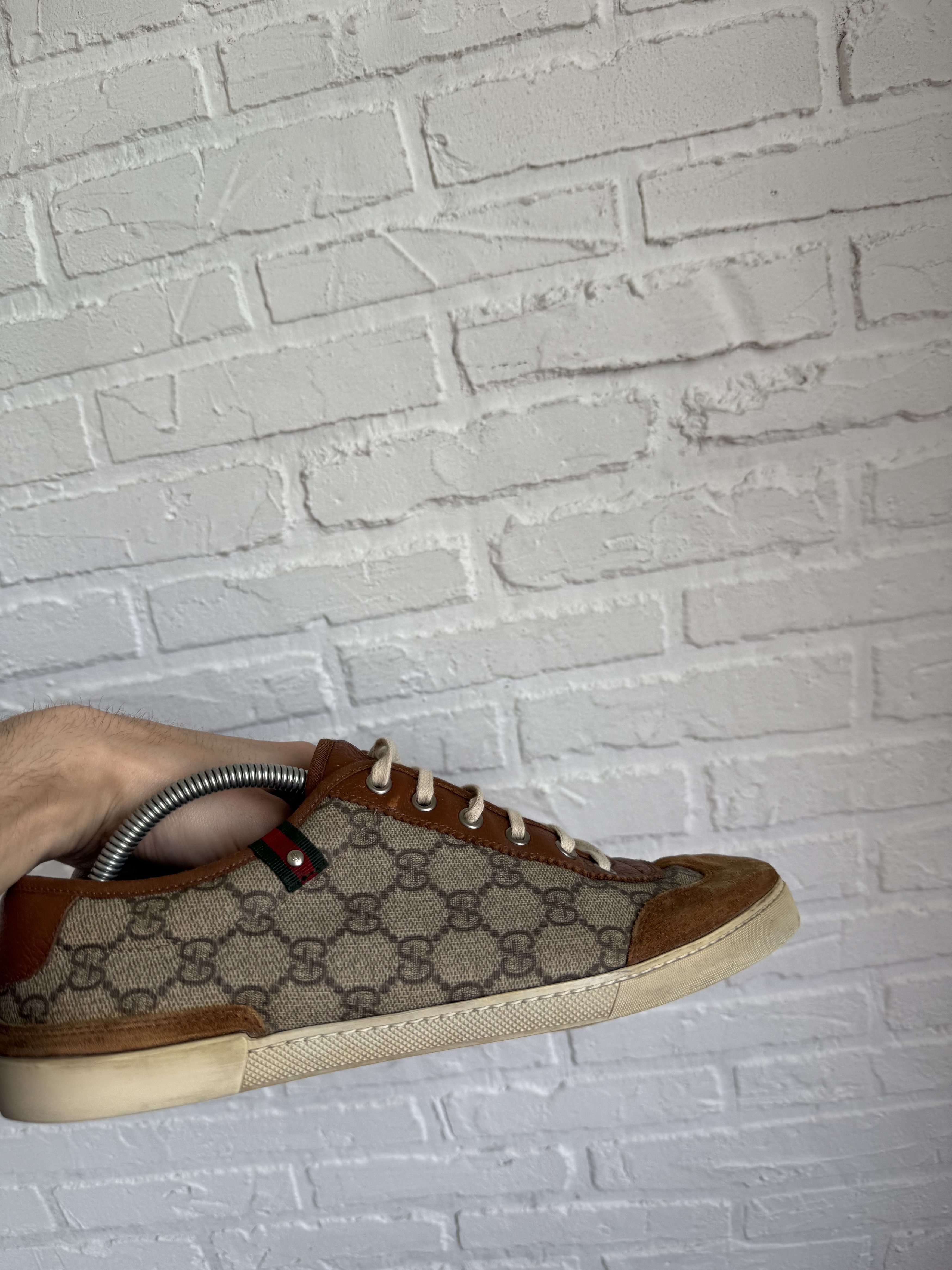 Gucci Vintage Gucci GG Monogram Canvas Sneakers Brown Size US 9.5 / EU 42-43 - 18 Thumbnail