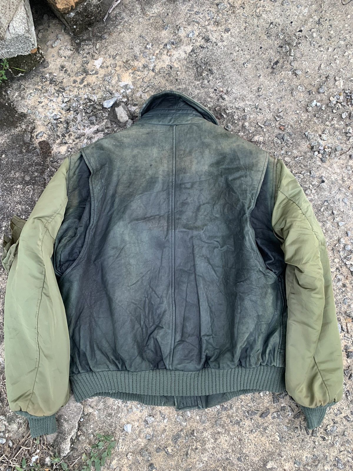 80s type A-2 real leather bomber Jacket よ*く様 80s avriex A-2