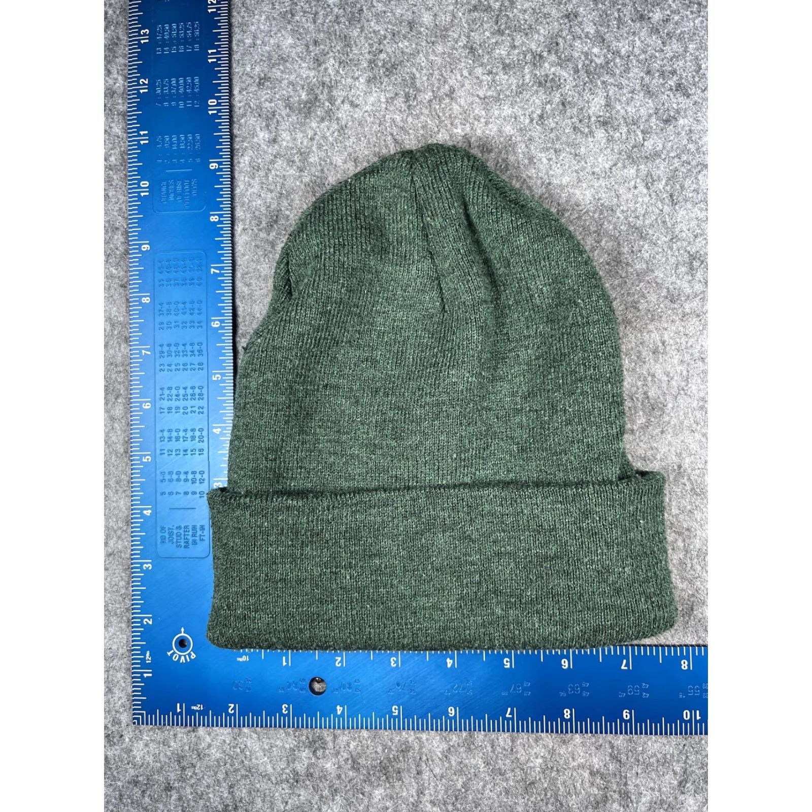 Vintage Herschel Hat Beanie Mens One Size Green Knit Patch Logo Stretch Winter Size ONE SIZE - 4 Thumbnail
