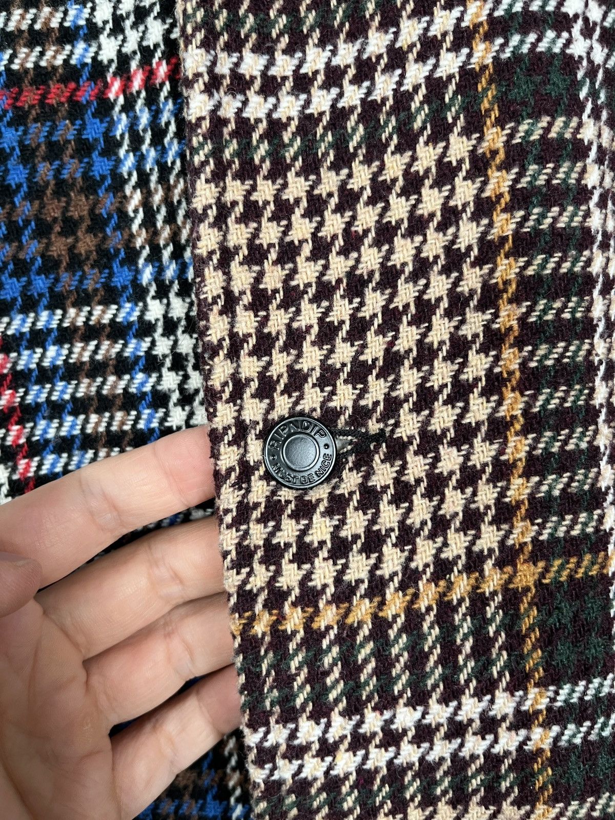 RIPNDIP RipnDip Roygbiv Tweed Plaid Coach Jacket Big Logo Size US S / EU 44-46 / 1 - 7 Thumbnail