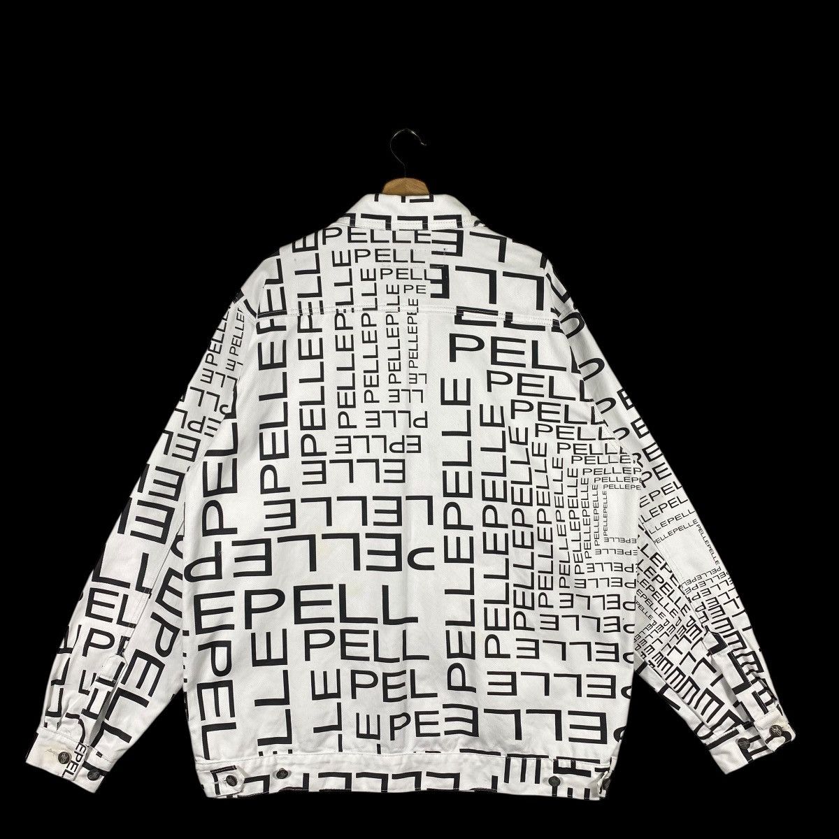 Marc Buchanan Vintage Pelle Pelle Marc Buchanan Full Print denim Jacket Size US XL / EU 56 / 4 - 10 Thumbnail