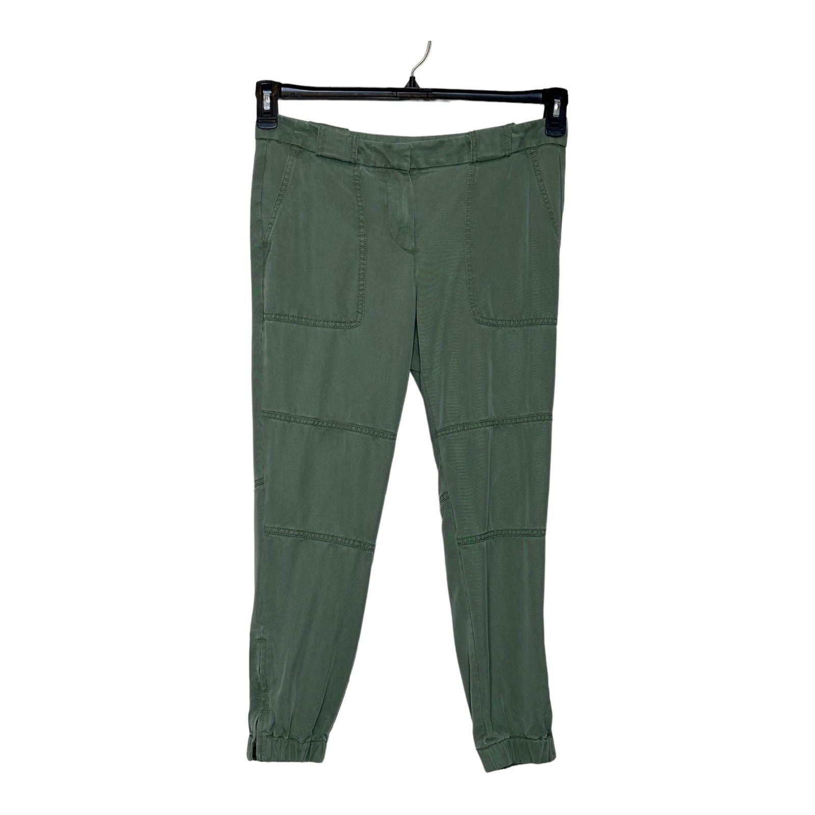 Loft Loft green cargo jogger casual pants size 4P Size 32" / US 10 / IT 46 - 8 Thumbnail