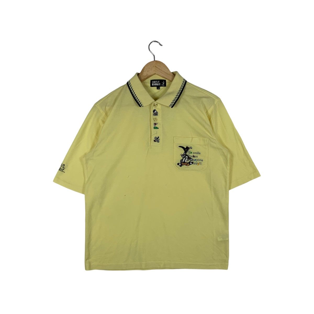 Vintage Vintage 90’ ROCKY RABBIT GOLF Embroidered Logo Polo Size US M / EU 48-50 / 2 - 1 Thumbnail