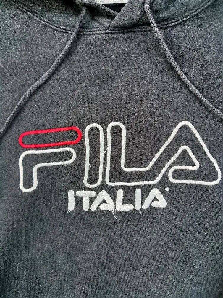 Fila Rare!!! Fila Embroidered Big Logo Hooded Sweatshirt Size US M / EU 48-50 / 2 - 3 Thumbnail