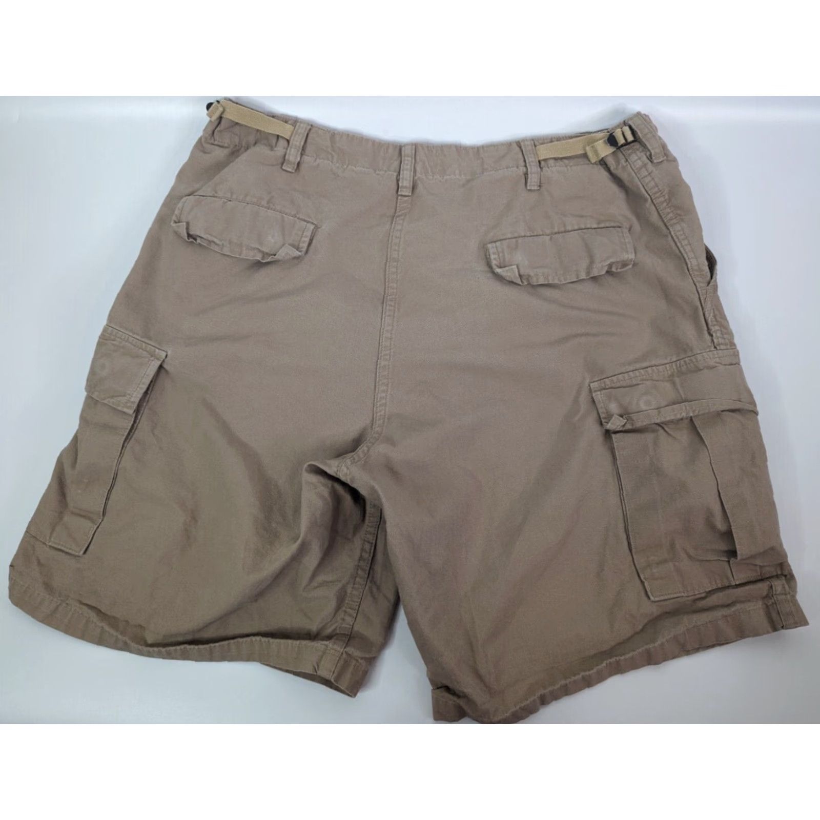 Vintage TRU-SPEC Khaki Shorts Cargo Tactical Ripstop Adjustable Waist 35-39” Men’s Large Size US 33 - 3 Thumbnail