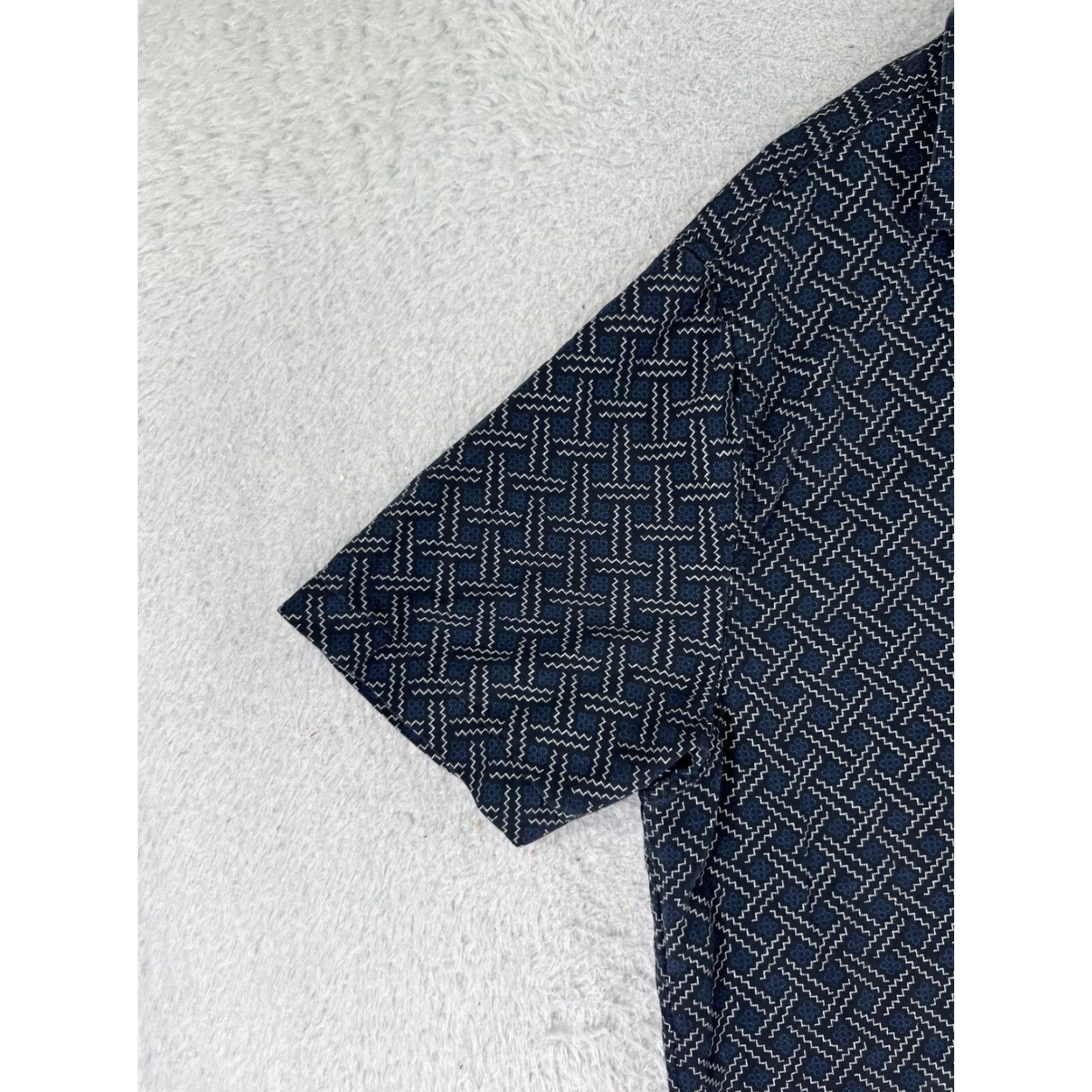 Nat Nast VINTAGE Nat Nast Shirt Adult Large Blue Basketweave 90's Look Silk Button Up Camp Pocket Size US L / EU 52-54 / 3 - 3 Thumbnail