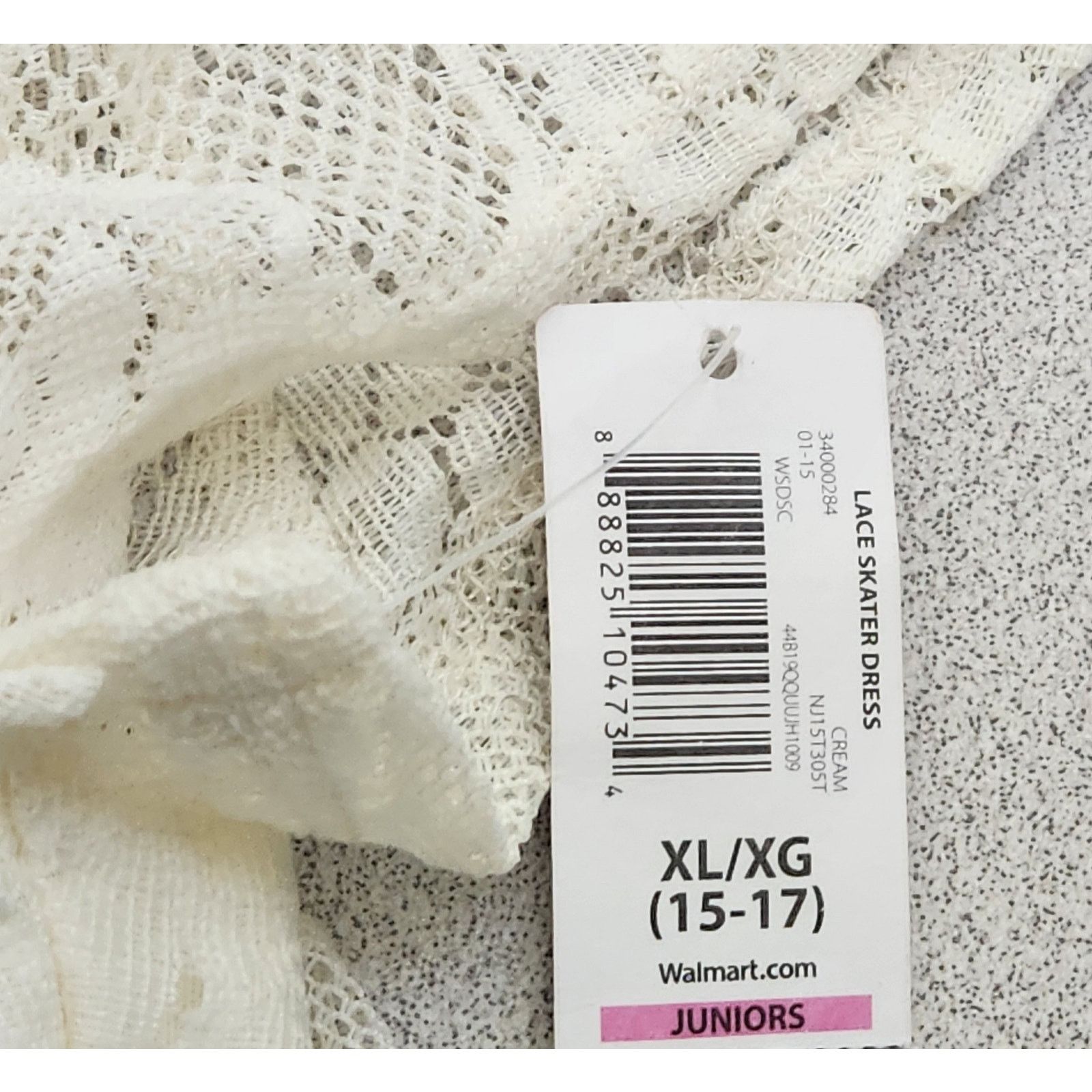 Other No boundaries Cream Lace Overlay Mini Dress XL 15 17 NWT Size XL / US 12-14 / IT 48-50 - 7 Thumbnail