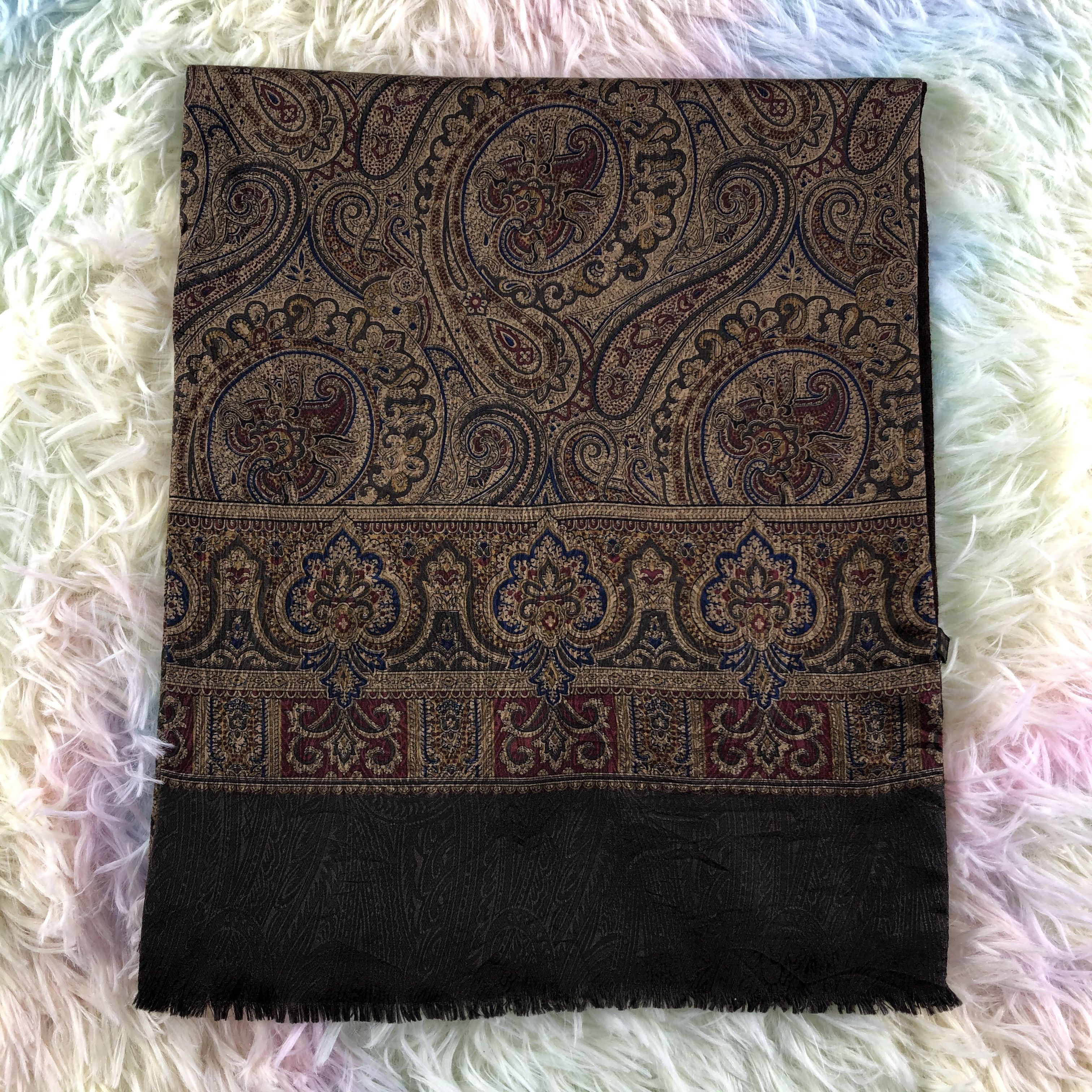 Vintage Silk Scarf / Muffler / Neckwear - KM471 Size ONE SIZE - 2 Thumbnail