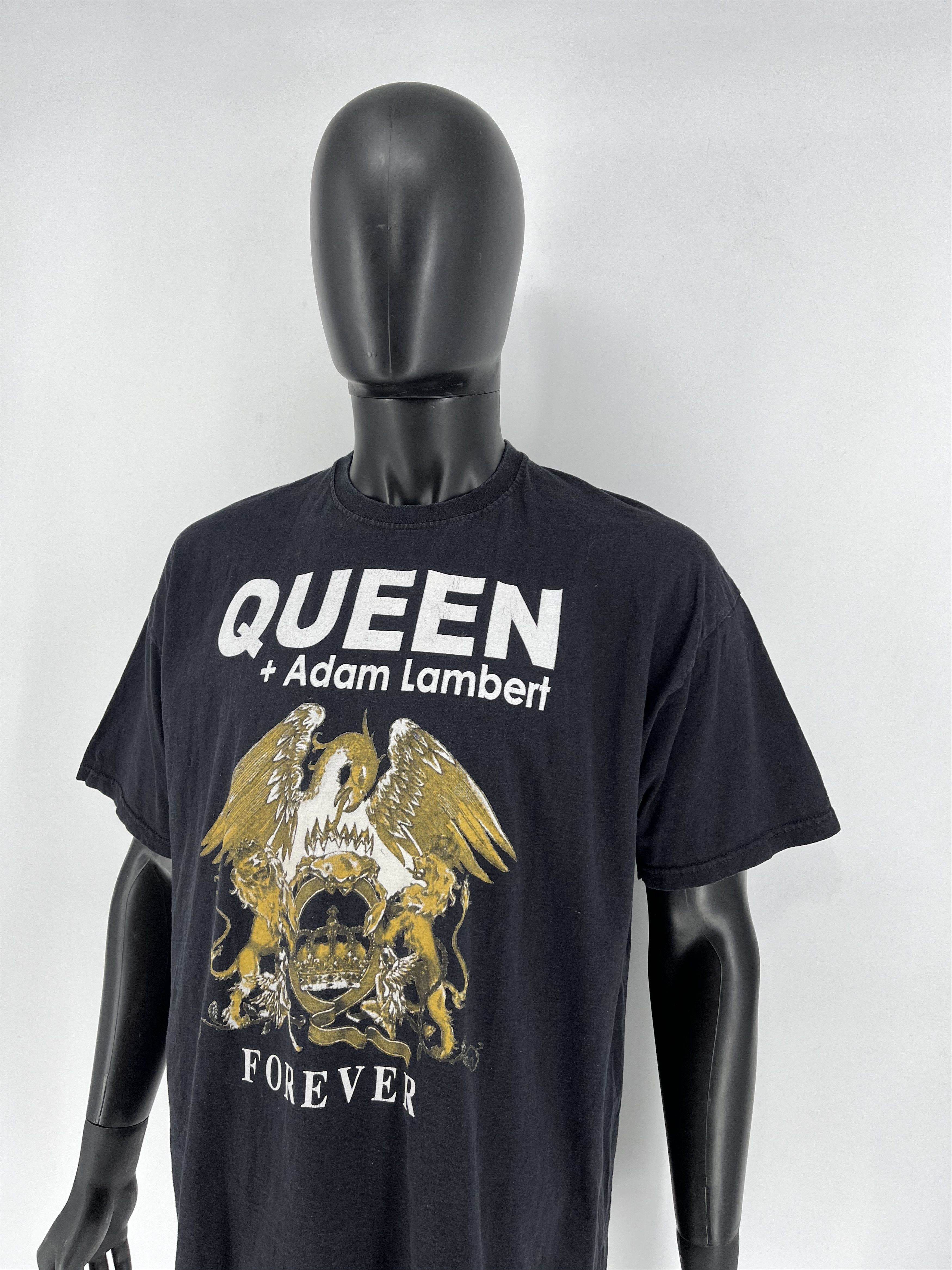 Band Tees × Vintage 2014 Queen + Adam Lambert Live in Concert Tee Punk Rock Band Size US XXL / EU 58 / 5 - 4 Thumbnail