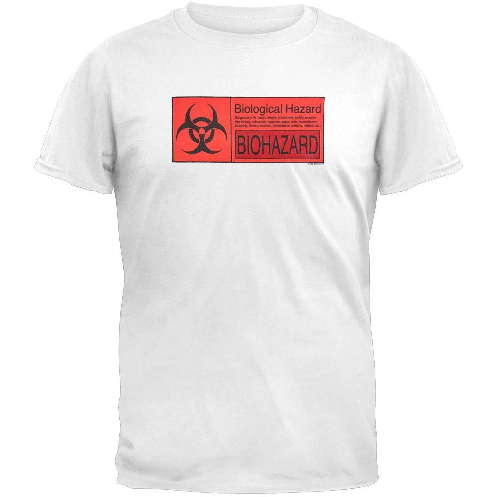 Designer y2k Biohazard - Warning Label T-Shirt - 2002 - XL Size US XL / EU 56 / 4 - 1 Thumbnail
