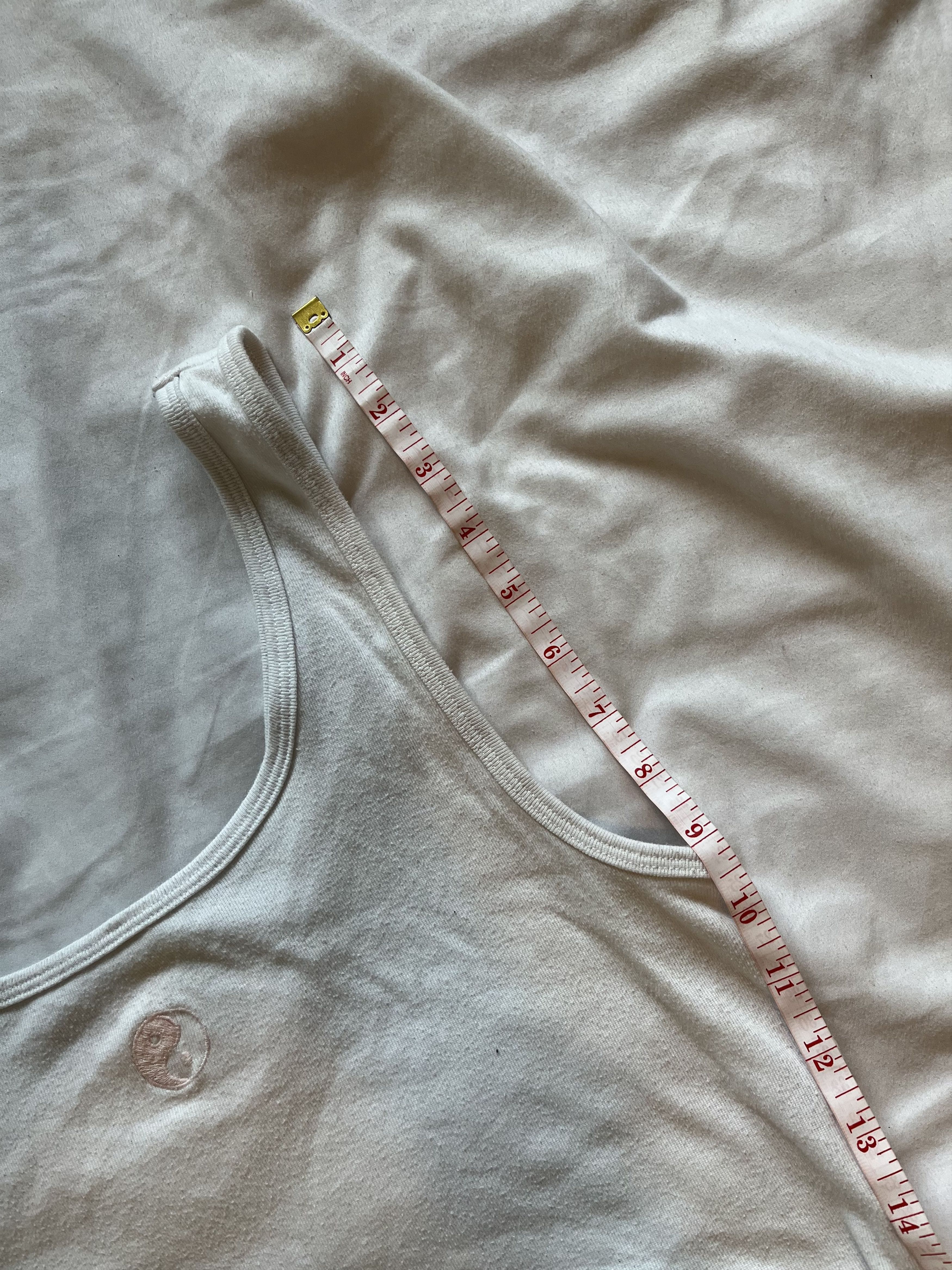 American Eagle Outfitters American Eagle Cream Crop Top with Peace Symbol Size L / US 10 / IT 46 - 8 Thumbnail