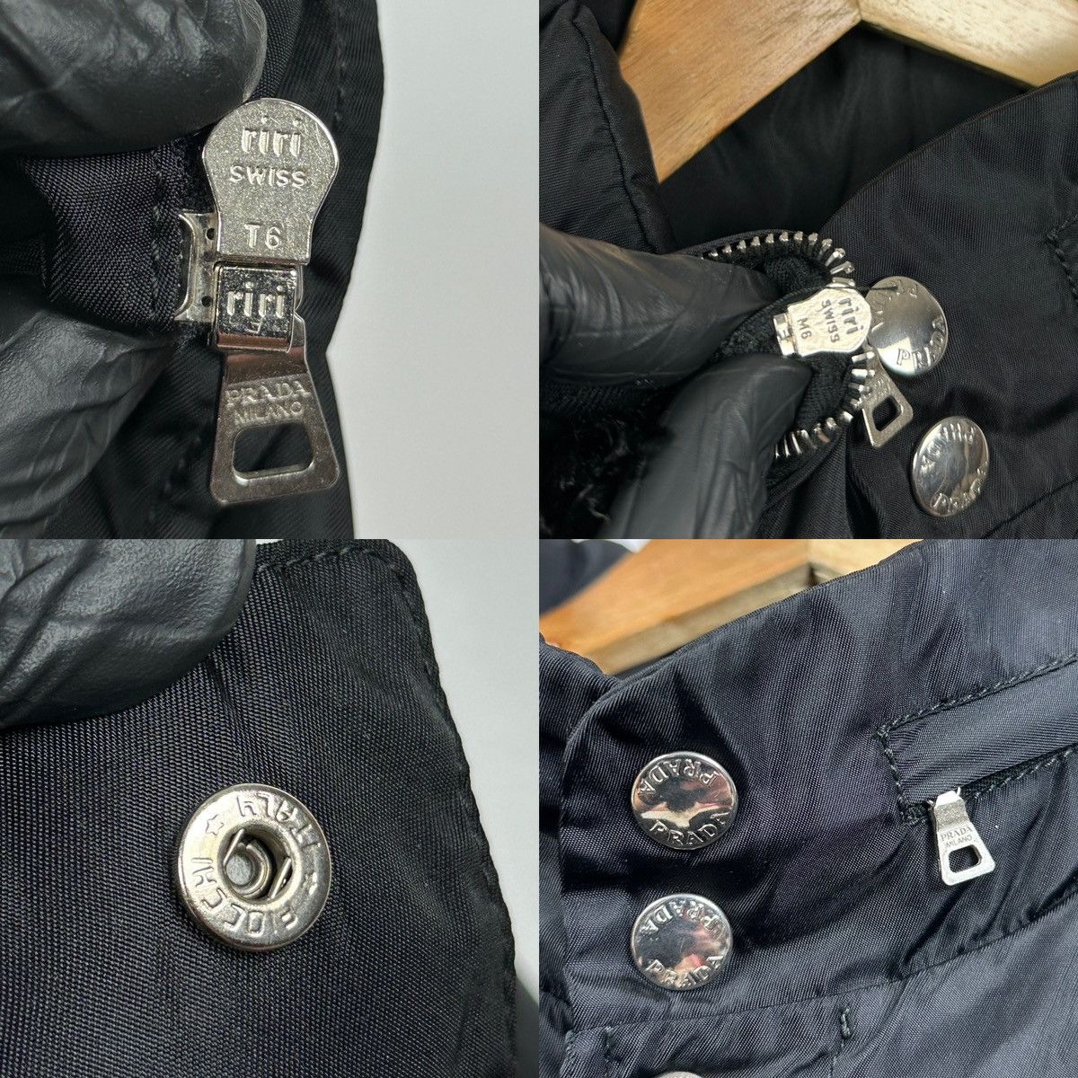 Prada Vintage Prada Nylon / Leather Jacket Coat + Lining Size US XL / EU 56 / 4 - 25 Thumbnail