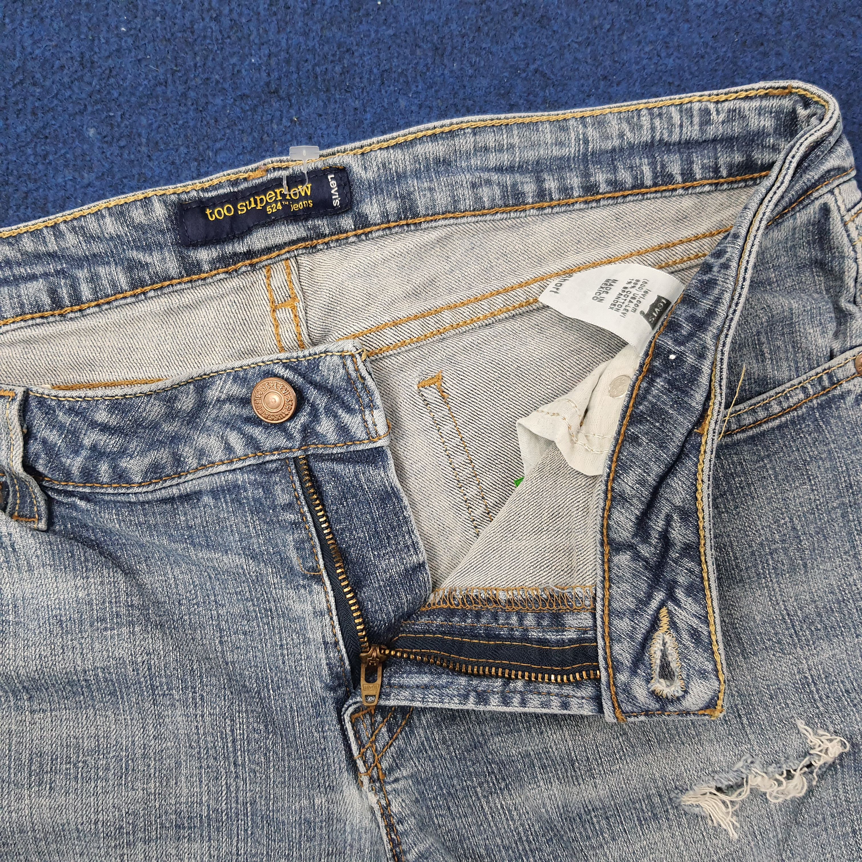 Levi's Vintage Levi's 524 Jeans Too Superlow Jeans C244N9 Size 35" - 6 Thumbnail