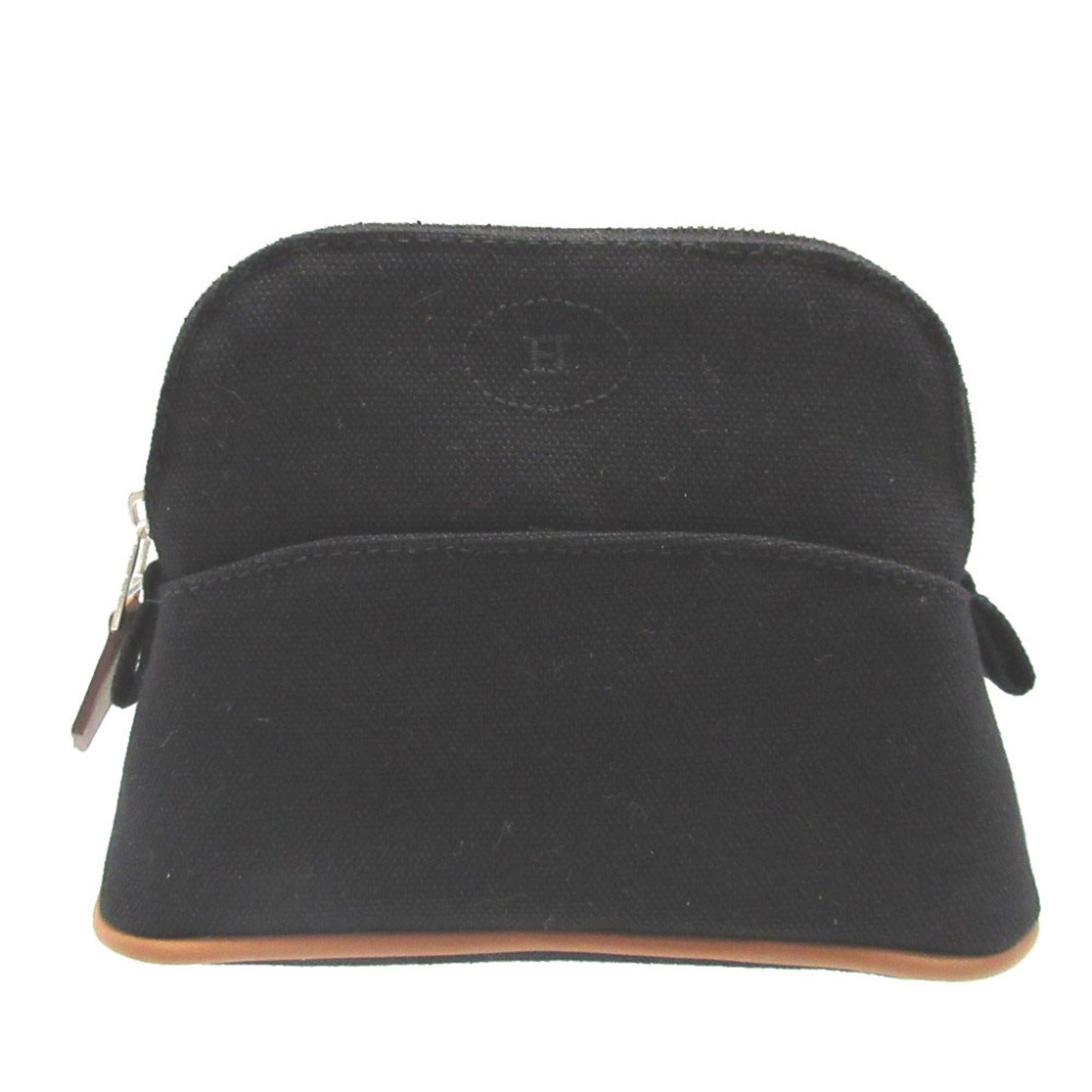 Hermes Excellent condition Hermès Bolide Mini Pouch, Black Cotton, 0532 Size ONE SIZE - 1 Thumbnail
