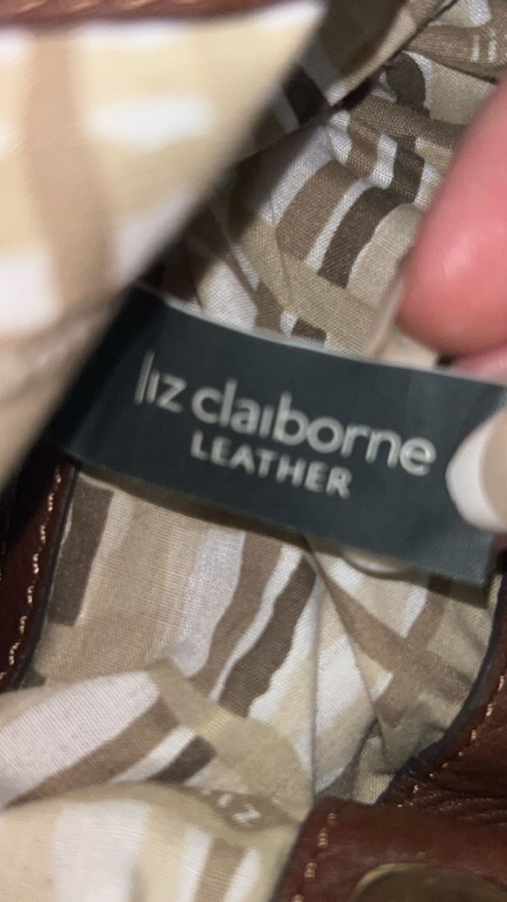 Liz Claiborne Women's Liz Claiborne Brown Leather Shoulder Bag One Size Size ONE SIZE - 3 Thumbnail