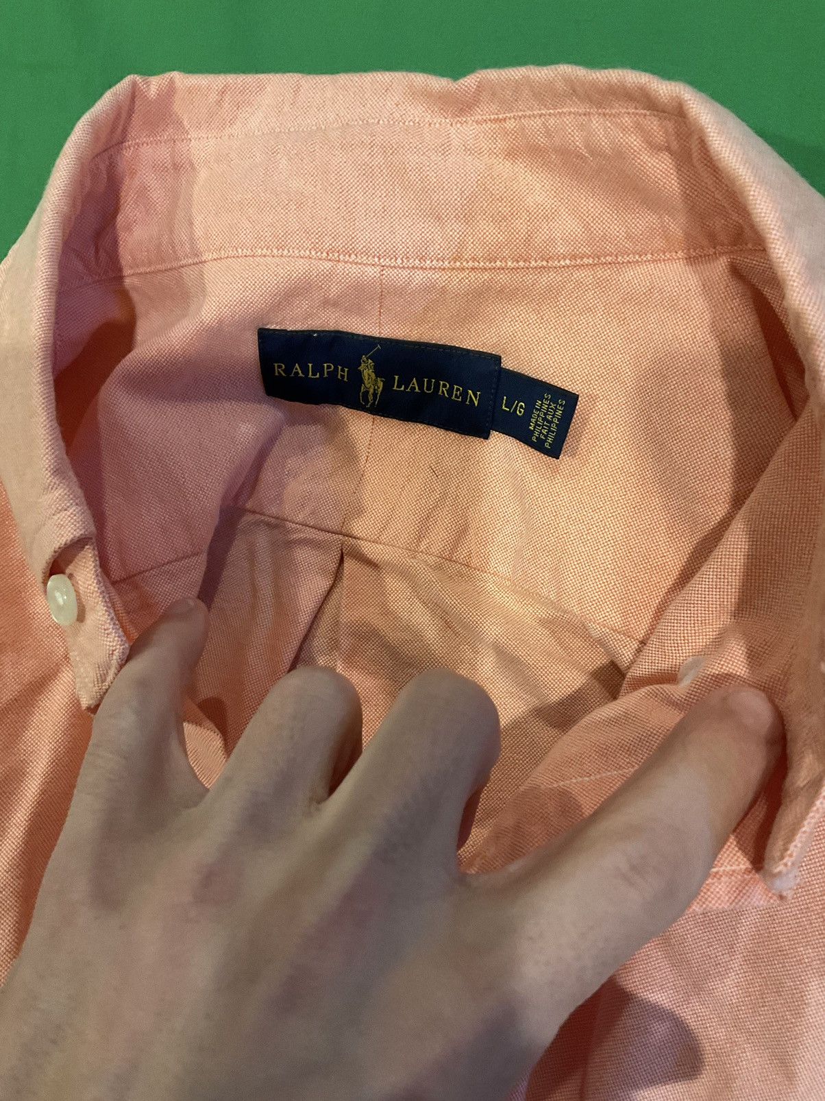 Polo Ralph Lauren × Vintage Vintage Ralph Lauren pink button-up shirt Size US L / EU 52-54 / 3 - 2 Thumbnail