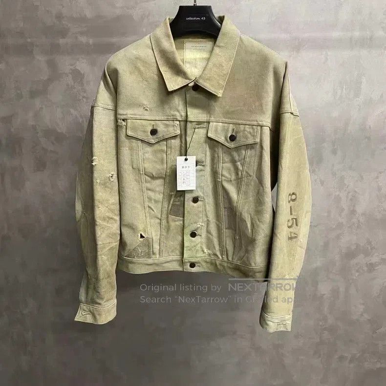READYMADE Ready Made Distressed Stamp Logo Jacket Size US M / EU 48-50 / 2 - 1 Thumbnail