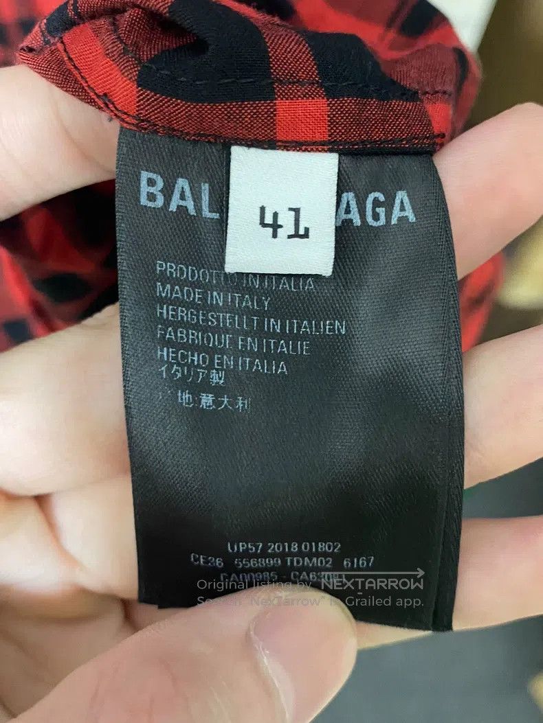 Balenciaga Balenciaga size 41 Heart Electric Sound Logo Shirt Size US S / EU 44-46 / 1 - 4 Thumbnail