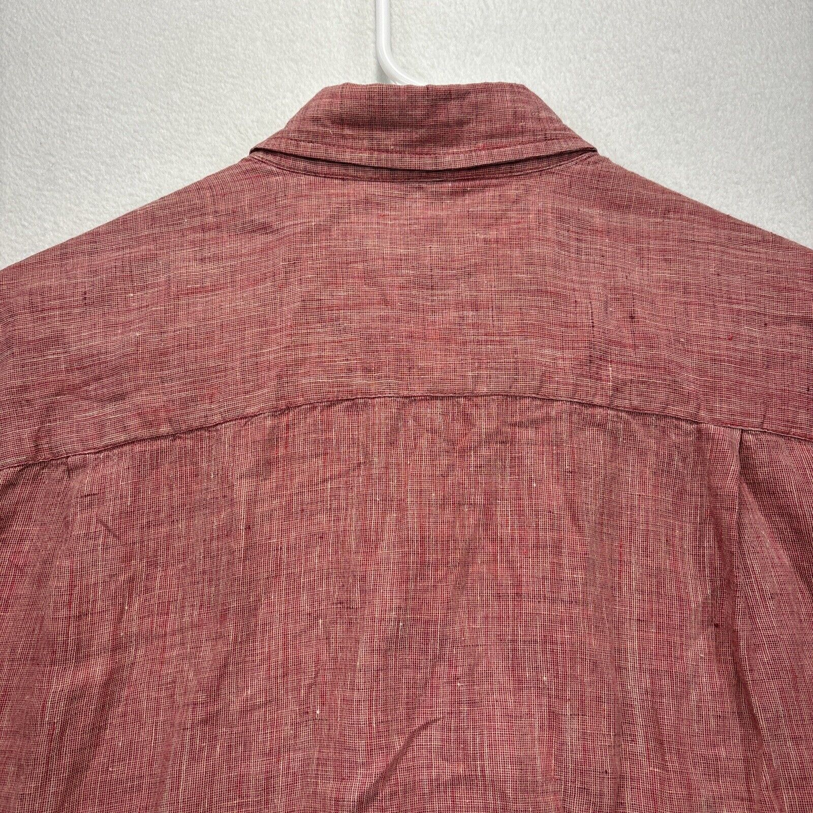 Orvis Orvis Shirt Mens M 100% Linen Short Sleeve Button Up Red Size US M / EU 48-50 / 2 - 3 Thumbnail