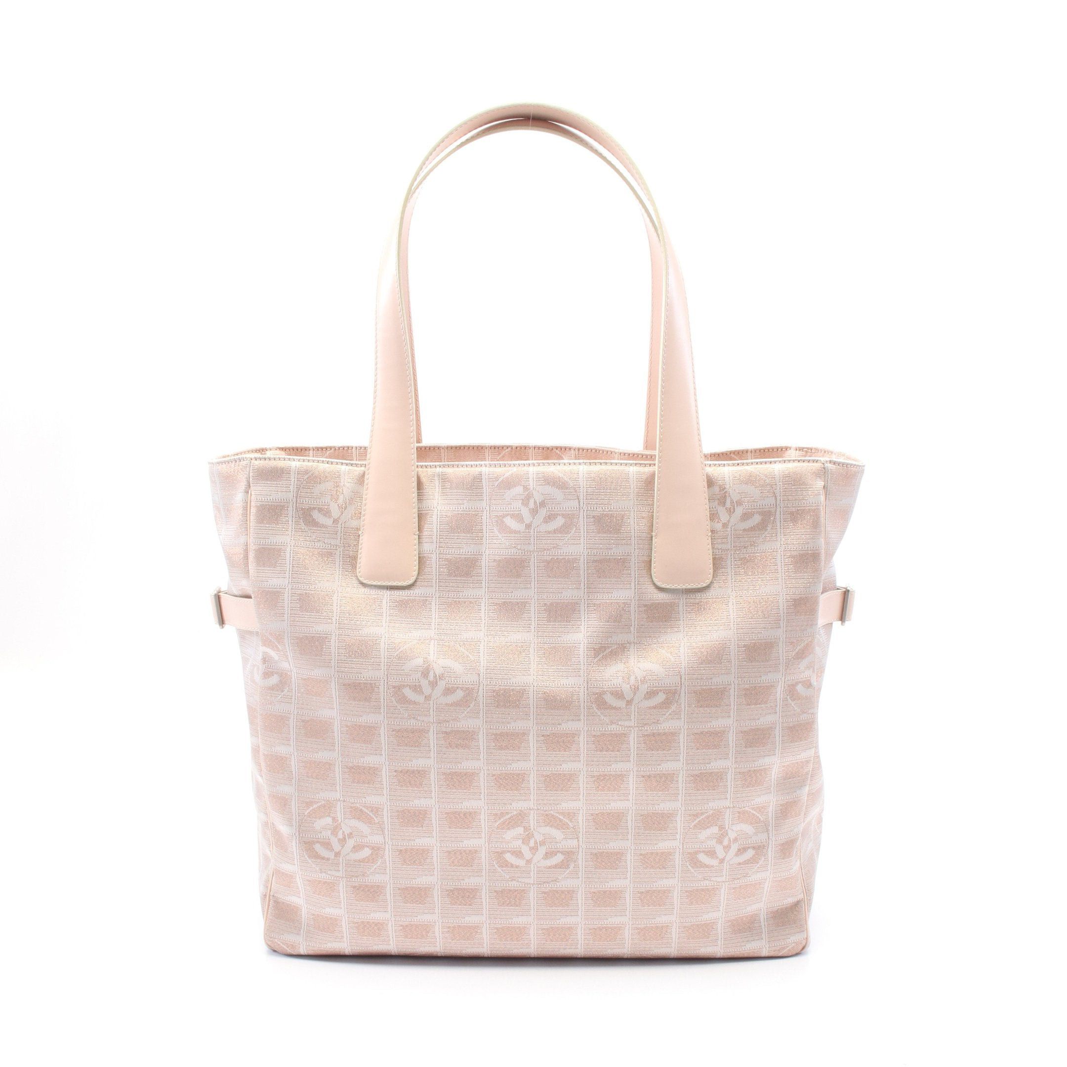 Chanel Chanel New Travel Line Gm Shoulder Bag Tote Nylon Canvas Leather Pink Silver Hardware Size ONE SIZE - 1 Thumbnail