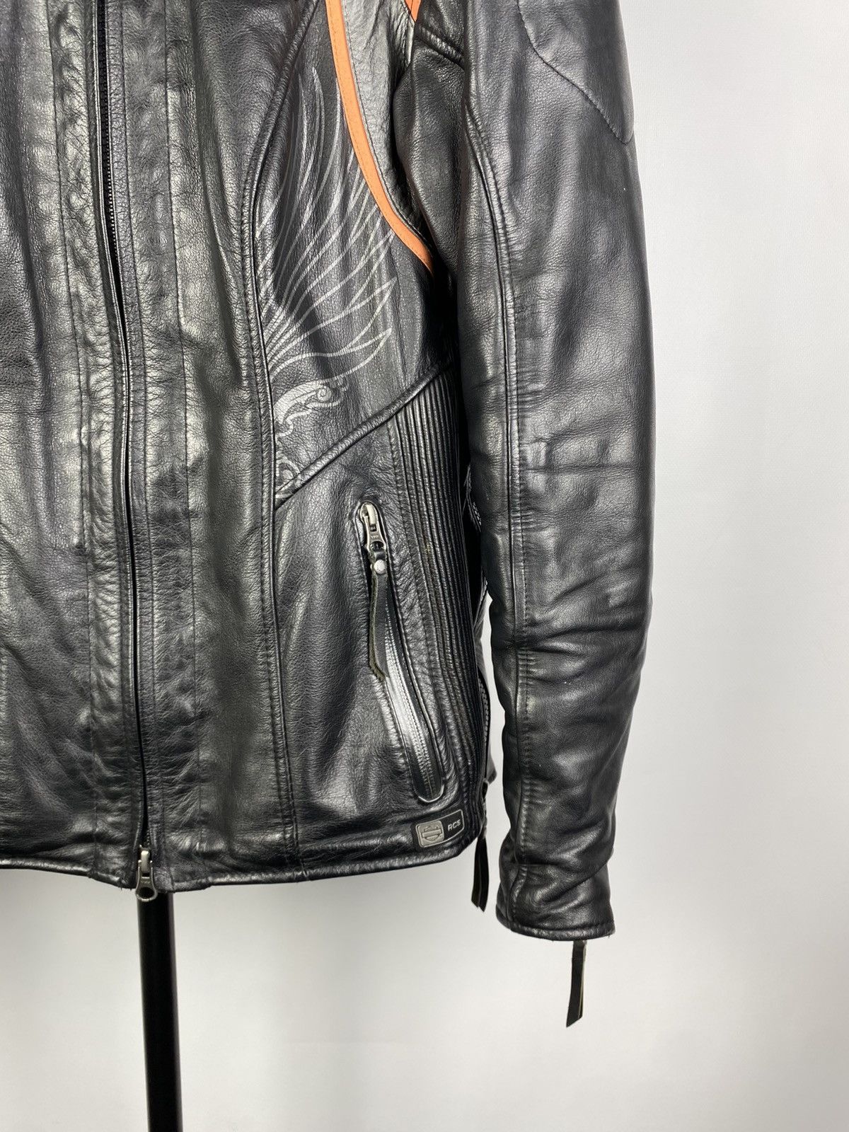 Harley Davidson Vintage 00s Harley Davidson Genuine Leather Jacket MOTO Size M / US 6-8 / IT 42-44 - 6 Thumbnail