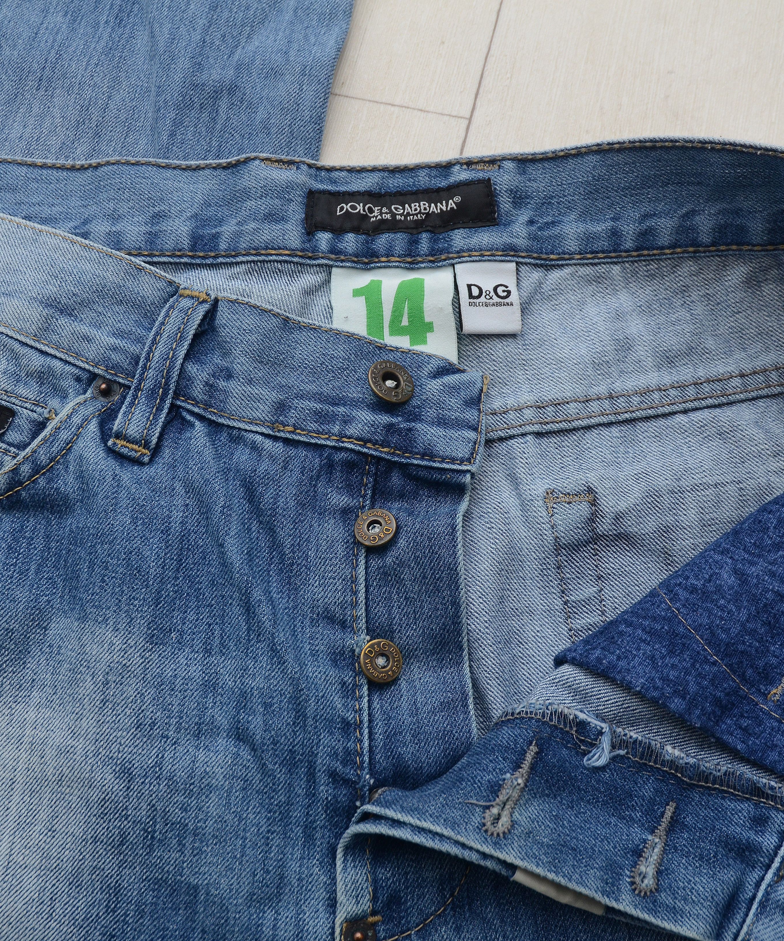 Dolce & Gabbana × Vintage Vintage Dolce & Gabbana 14 Distressed Denim Jeans Size US 34 / EU 50 - 12 Thumbnail