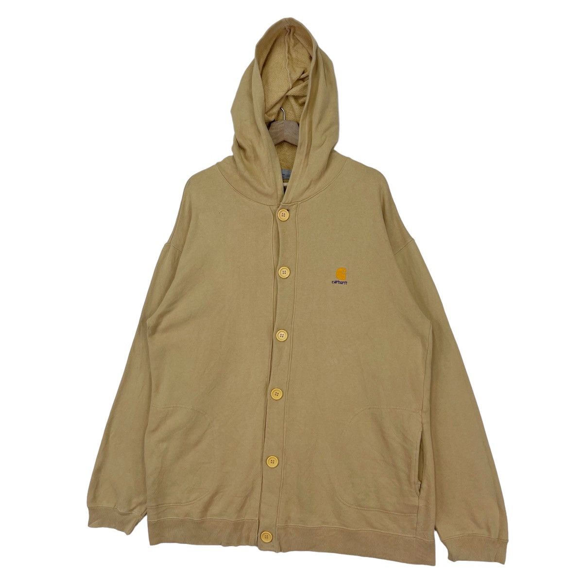 Carhartt × Carhartt Wip Vintage Carhartt Button Hoodie Sweater Size US XL / EU 56 / 4 - 2 Thumbnail