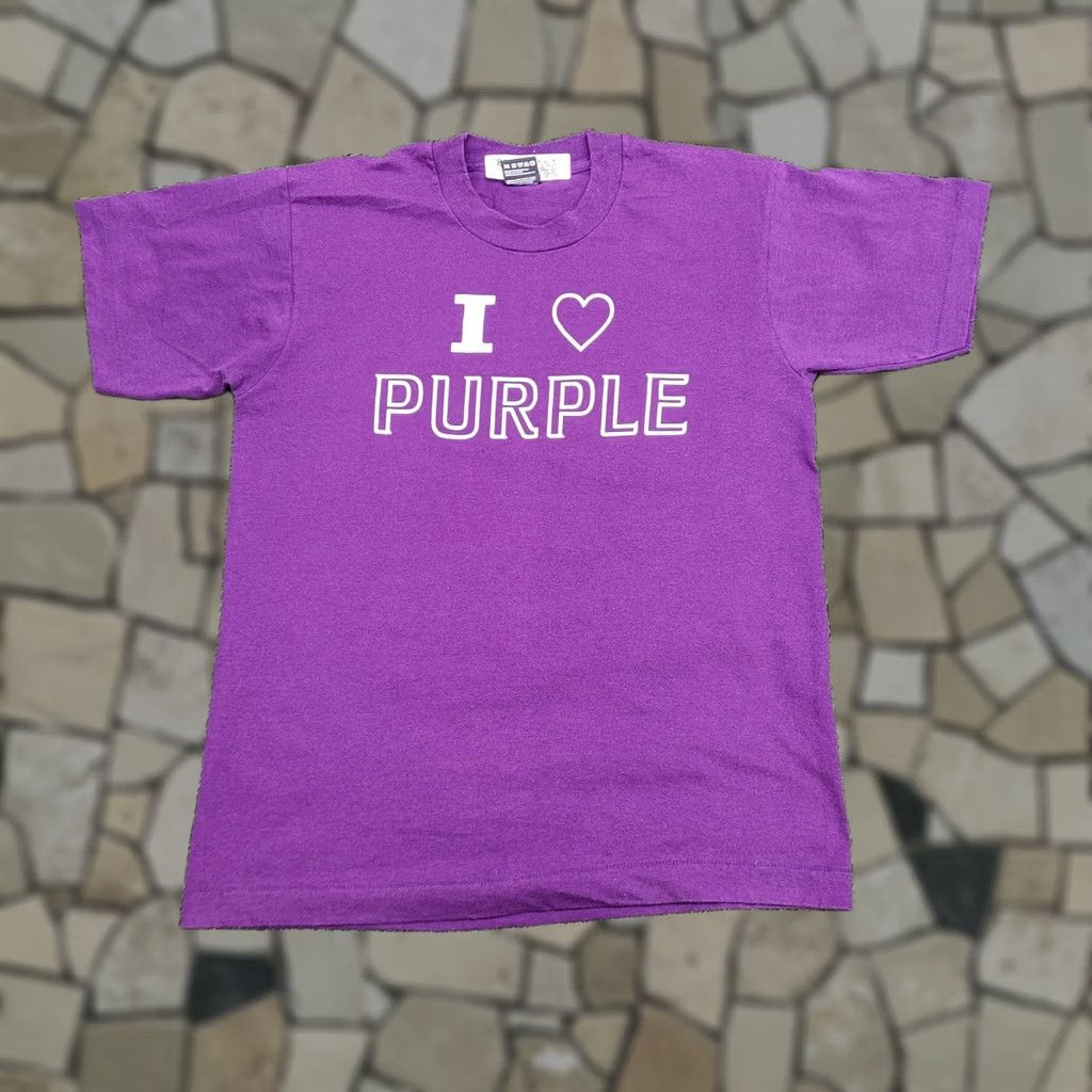 Fruit Of The Loom VINTAGE Purple Lover Shirt Women Medium 90s USA 19x25 Purple Size M / US 6-8 / IT 42-44 - 1 Thumbnail