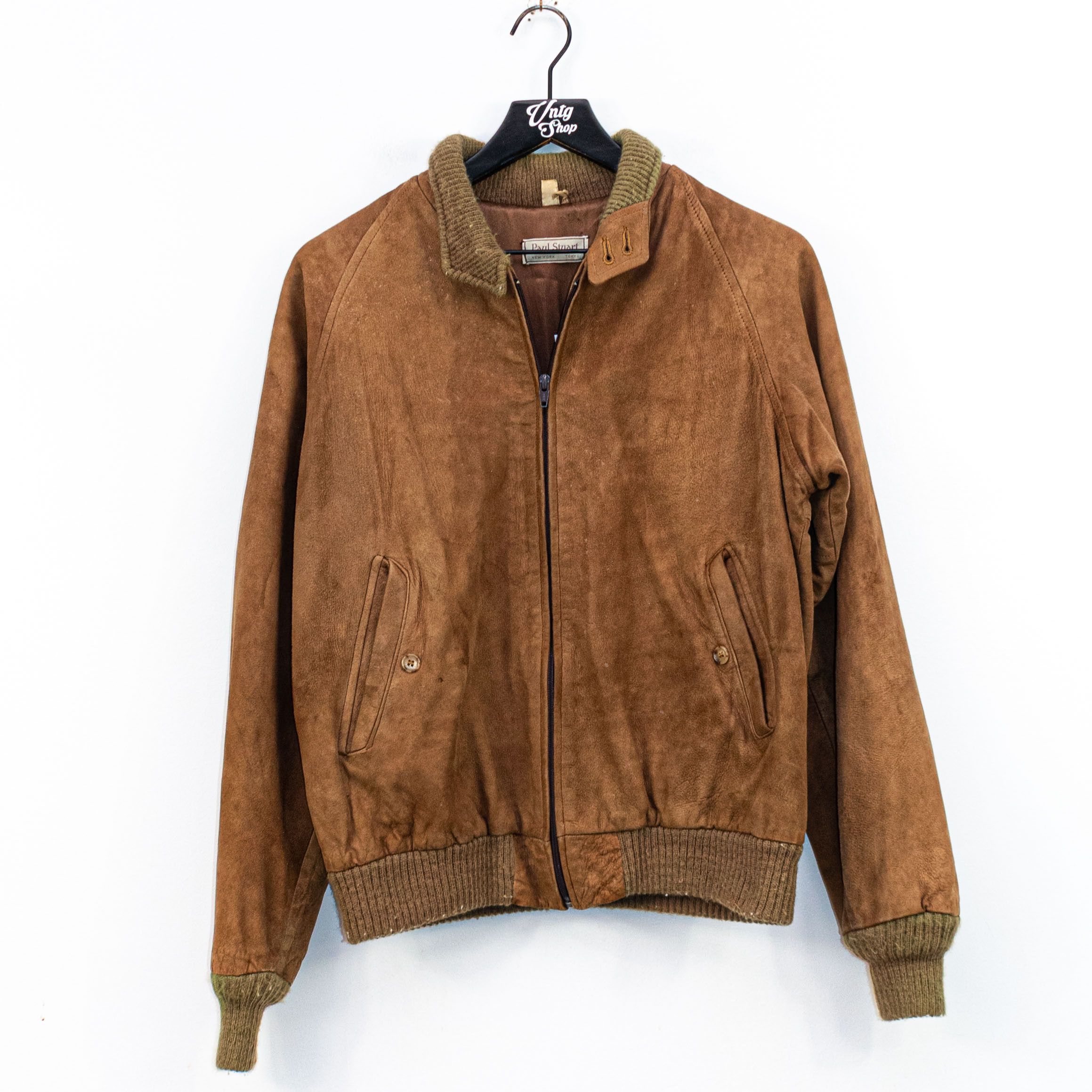 Vintage Paul Stuart Suede Bomber Jacket Size 40 VTG 70s 80s | Grailed