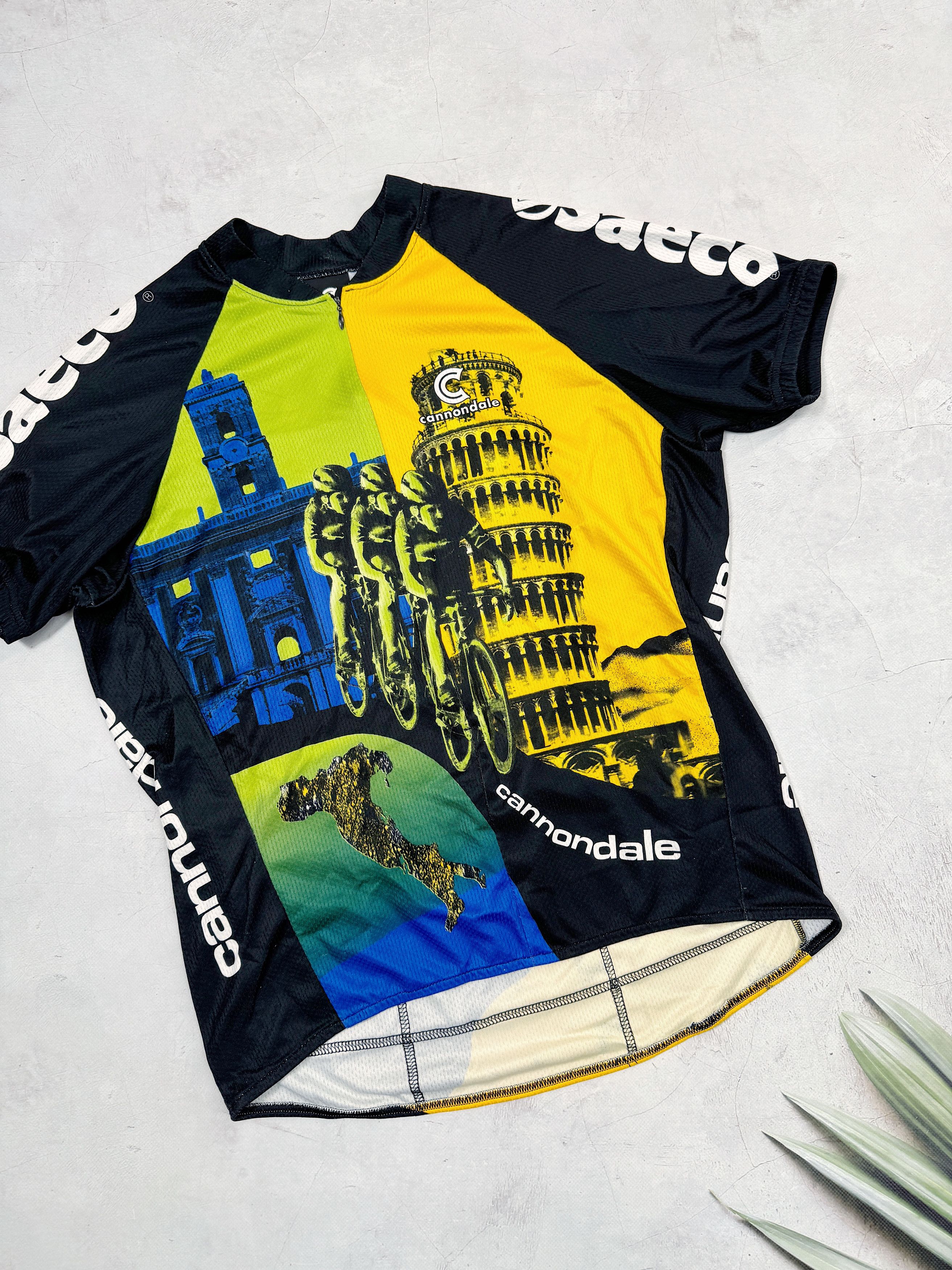 Vintage Vintage Cannondale Cycling Jersey Roma Italy Saeco Size US L / EU 52-54 / 3 - 4 Thumbnail