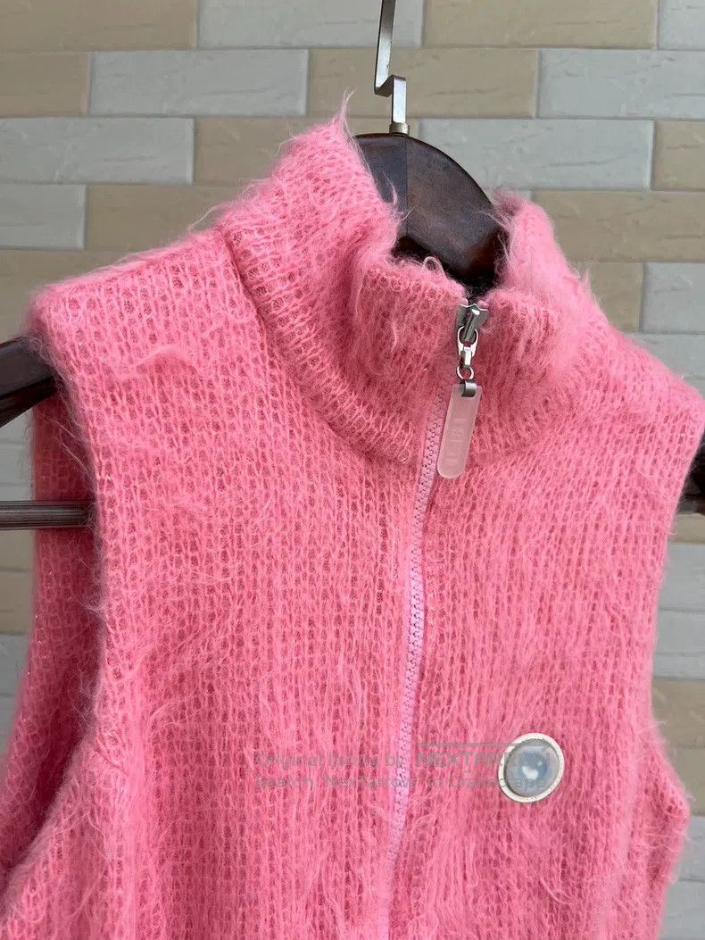 Fotus fotus size F Pink fluffy sleeveless dress Size S / US 4 / IT 40 - 5 Thumbnail