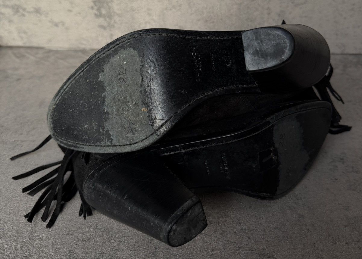 Saint Laurent Paris SAINT LAURENT PARIS - WESTERN FRINGE COWBOY BOOTS Size US 5 / IT 35 - 6 Thumbnail
