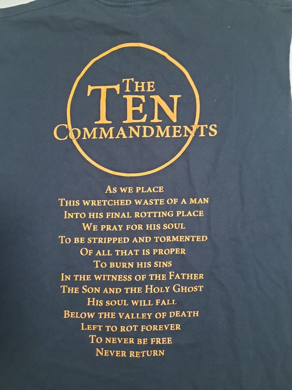 Band Tees × Gildan Malevolent Creation The Ten Commandments T-Shirt Vintage Size US L / EU 52-54 / 3 - 7 Thumbnail
