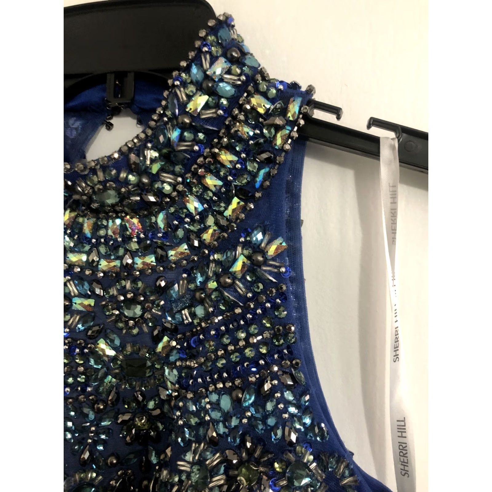 Vintage VINTAGE Sherri Hill Formal Jeweled Halter Top For Skirt Dress Prom Size XXS / US 00 / IT 34 - 6 Thumbnail