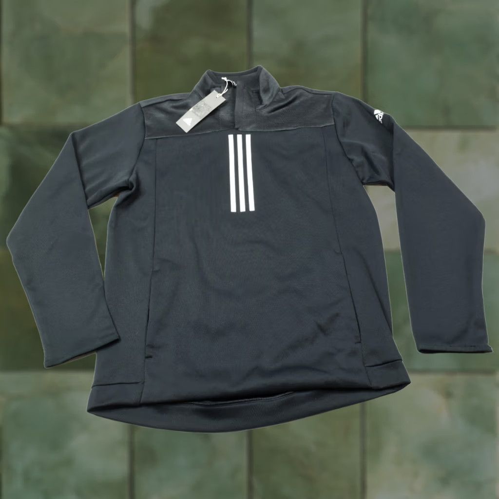 Adidas Adidas Sweatshirt 1/4 Zip Mens Medium Black Long Sleeve Pullover Gym Shirt Size US M / EU 48-50 / 2 - 1 Thumbnail