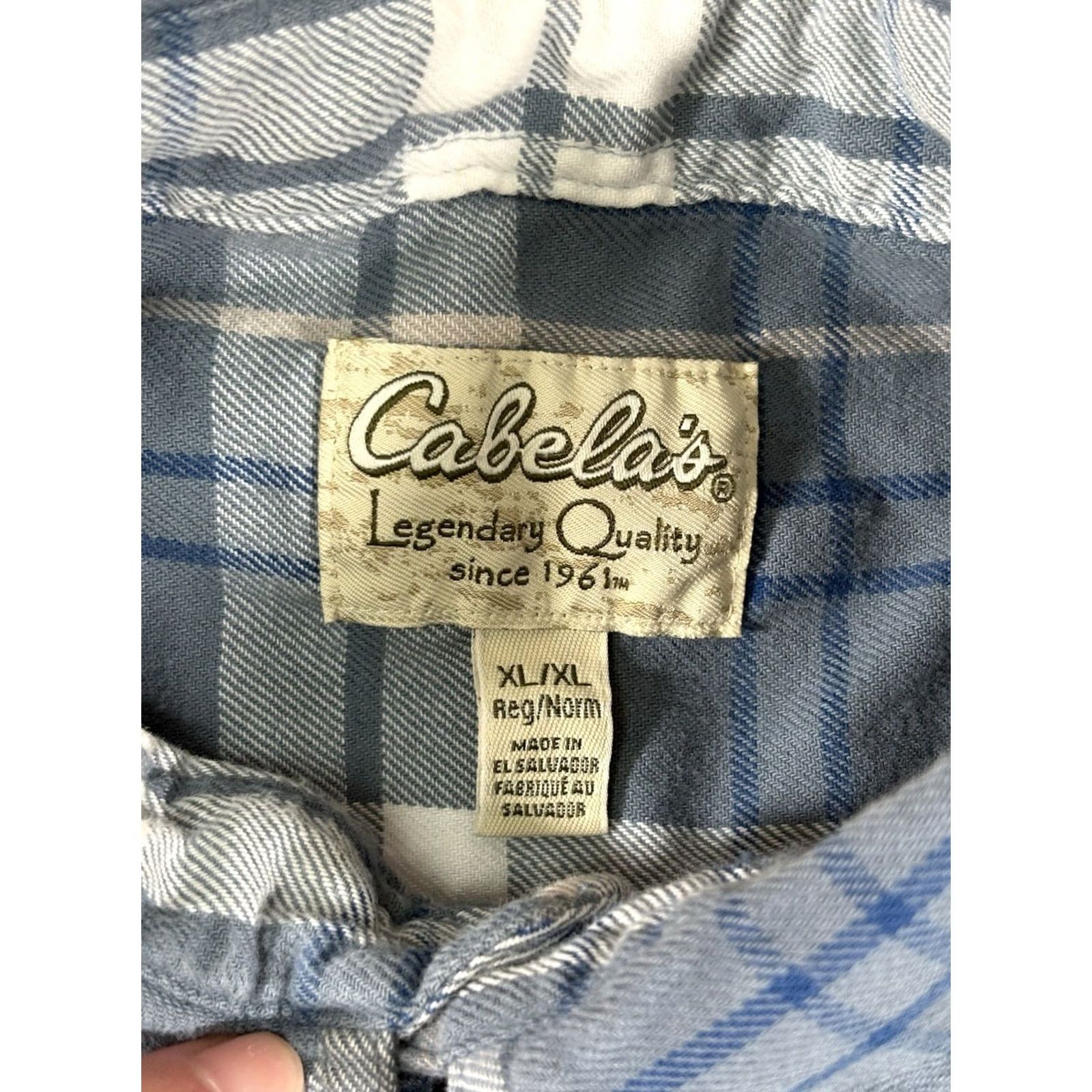 Vintage VINTAGE Cabela's Flannel Shirt Plaid Western Pearl Snap Cotton Men’s XL PW White Size US XL / EU 56 / 4 - 4 Thumbnail