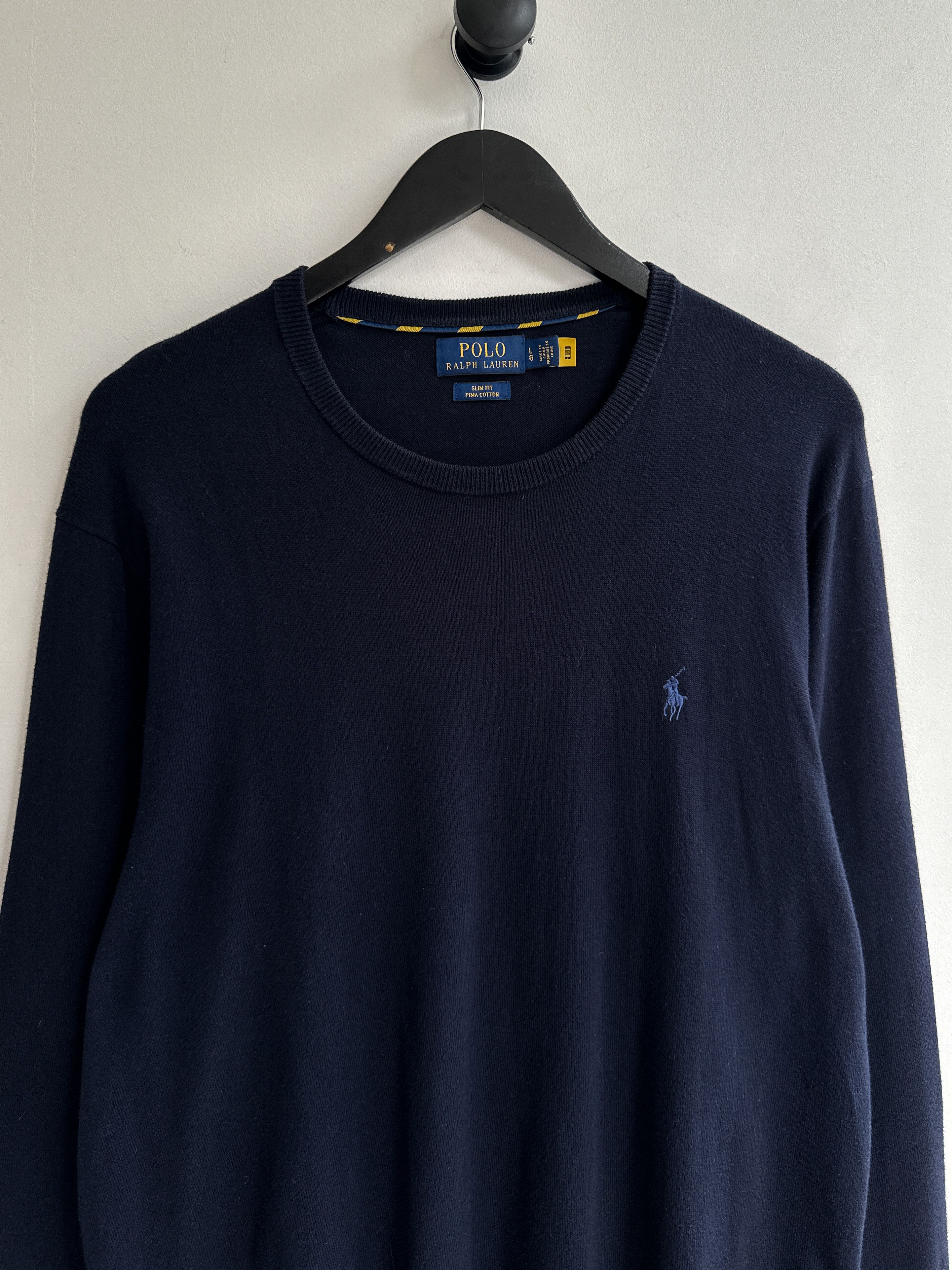 Polo Ralph Lauren × Ralph Lauren Polo Ralph Lauren Blue Jumper Sweater Pullover Size US L / EU 52-54 / 3 - 2 Thumbnail