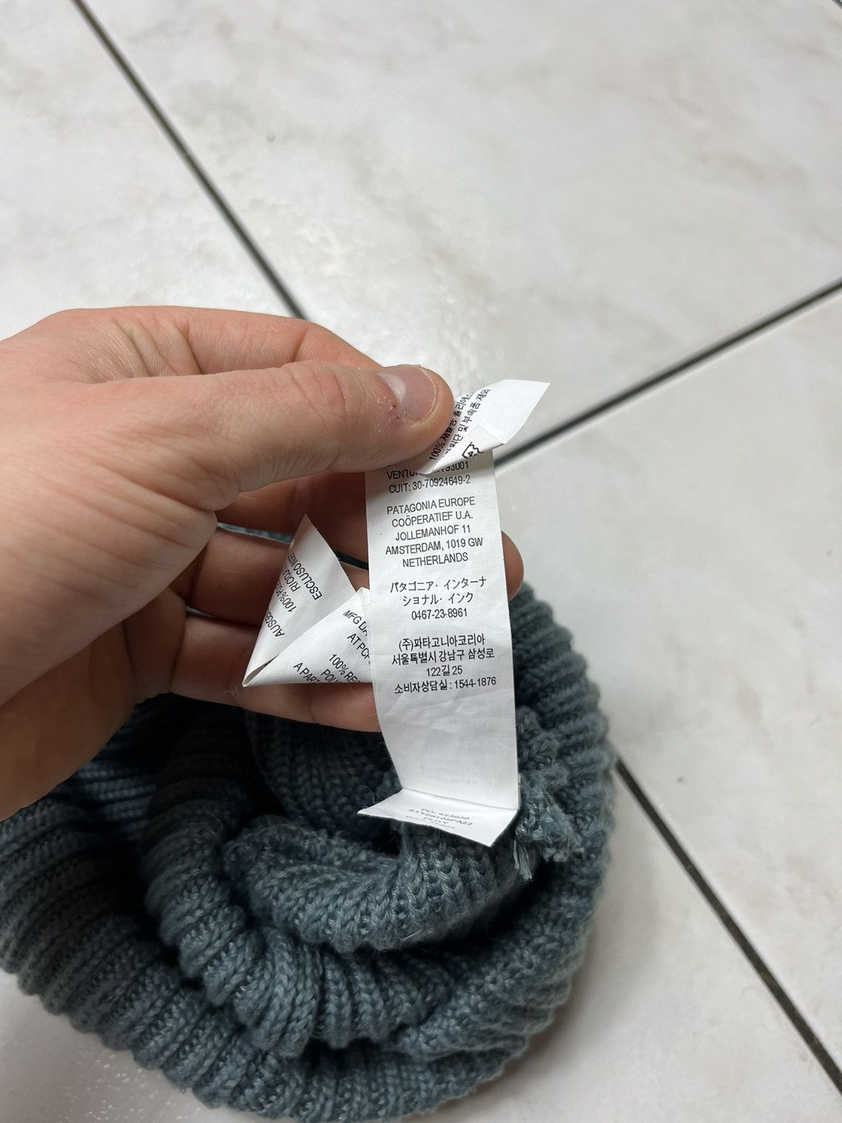 Patagonia Patagonia heavy fisherman recycled ribbed knit beanie logo Size ONE SIZE - 12 Thumbnail