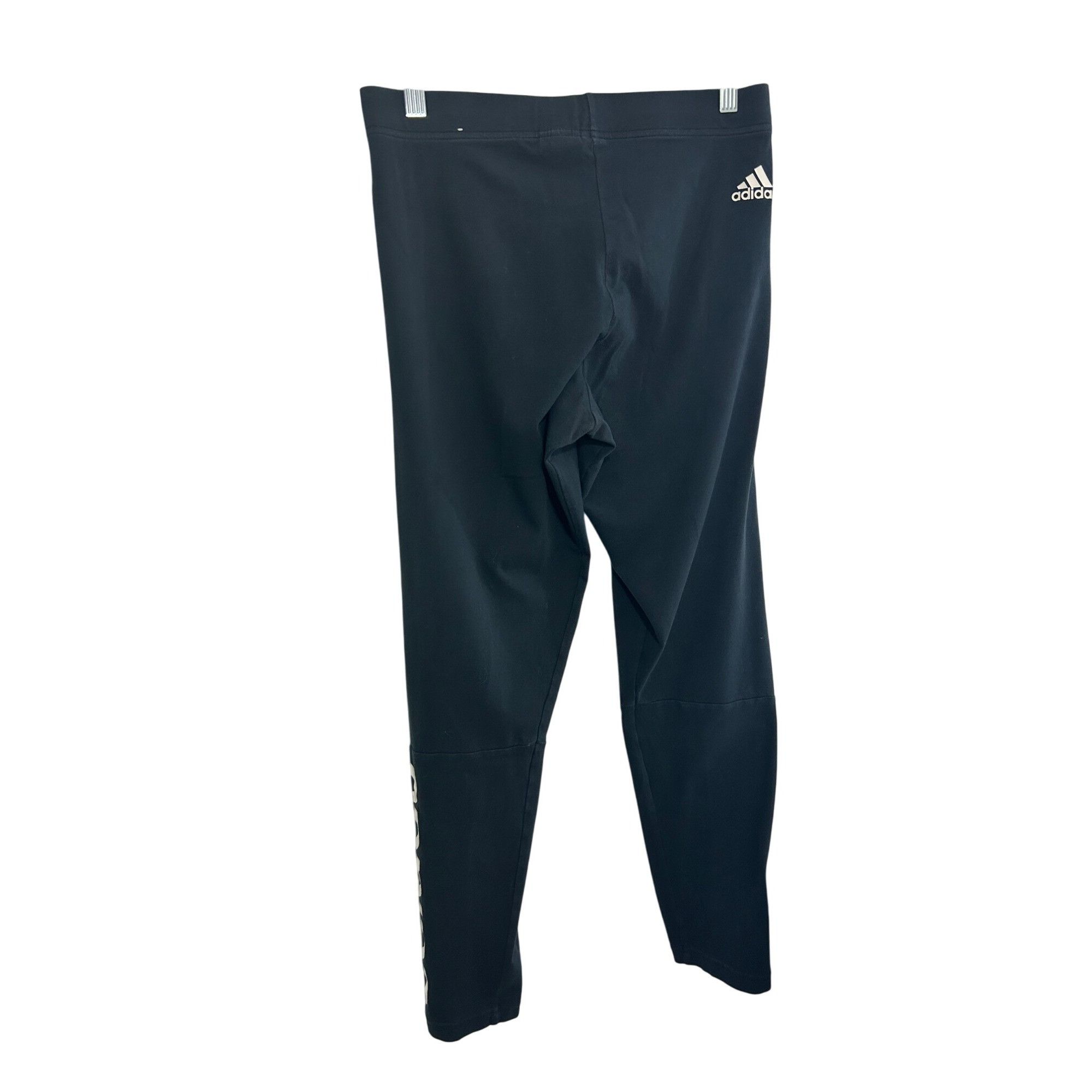 Adidas Adidas Women Leggings Ankle Black Logo Activewear Athleisure Size 28" / US 6 / IT 42 - 8 Thumbnail