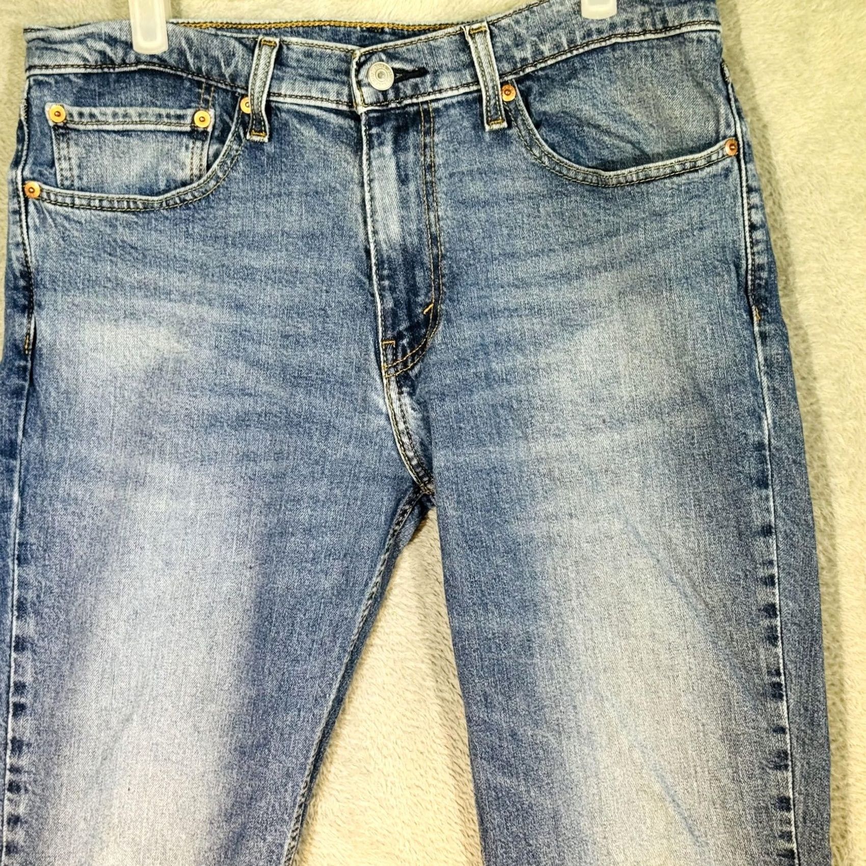 Levi's Levi's 511 Jeans Slim Tapered Blue Light Wash 34x32 Denim Zip Fly Mens Regular Size 34 Waist 34 Inseam 32 Size US 34 / EU 50 - 3 Thumbnail