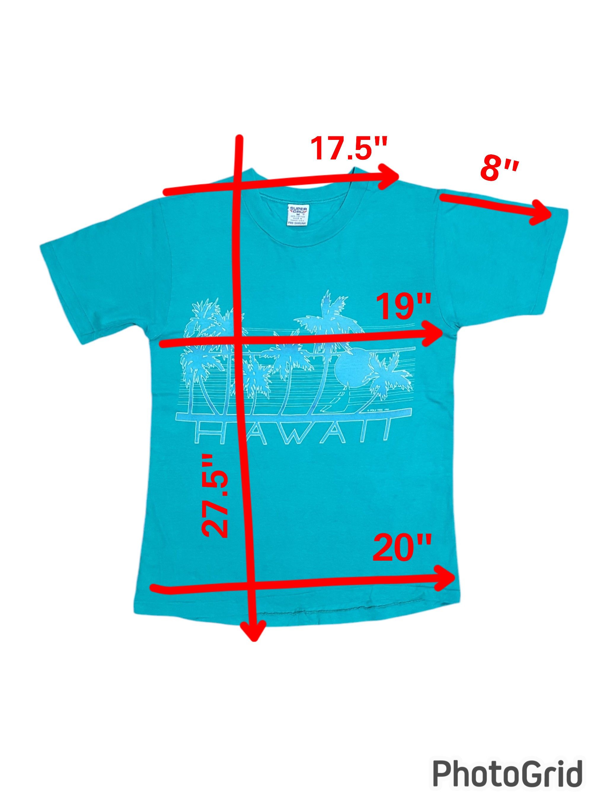 Vintage VINTAGE HAWAII SUPER CRU 19”/27.5” POLY TEES 1985 T-SHIRT Size US M / EU 48-50 / 2 - 9 Thumbnail