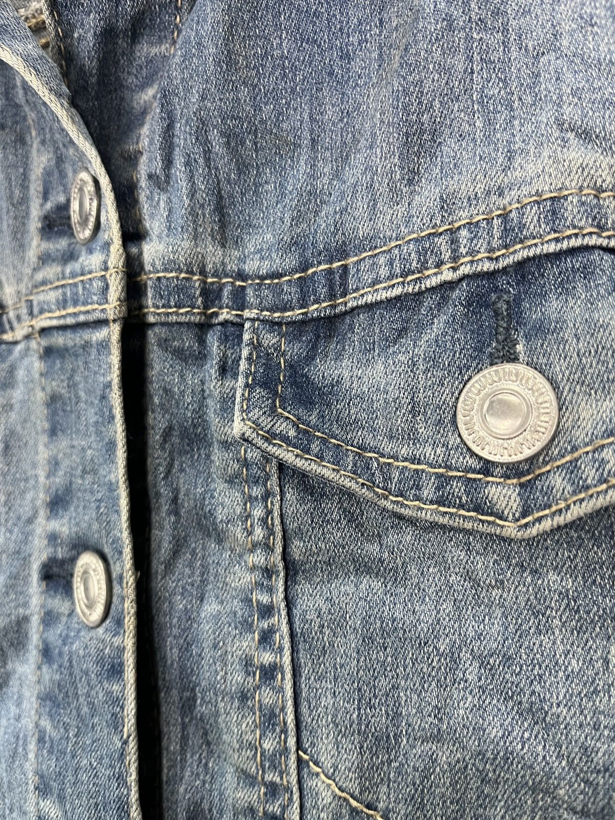 Uniqlo Uniqlo UJ Denim Trucker Jacket Size S / US 4 / IT 40 - 6 Thumbnail