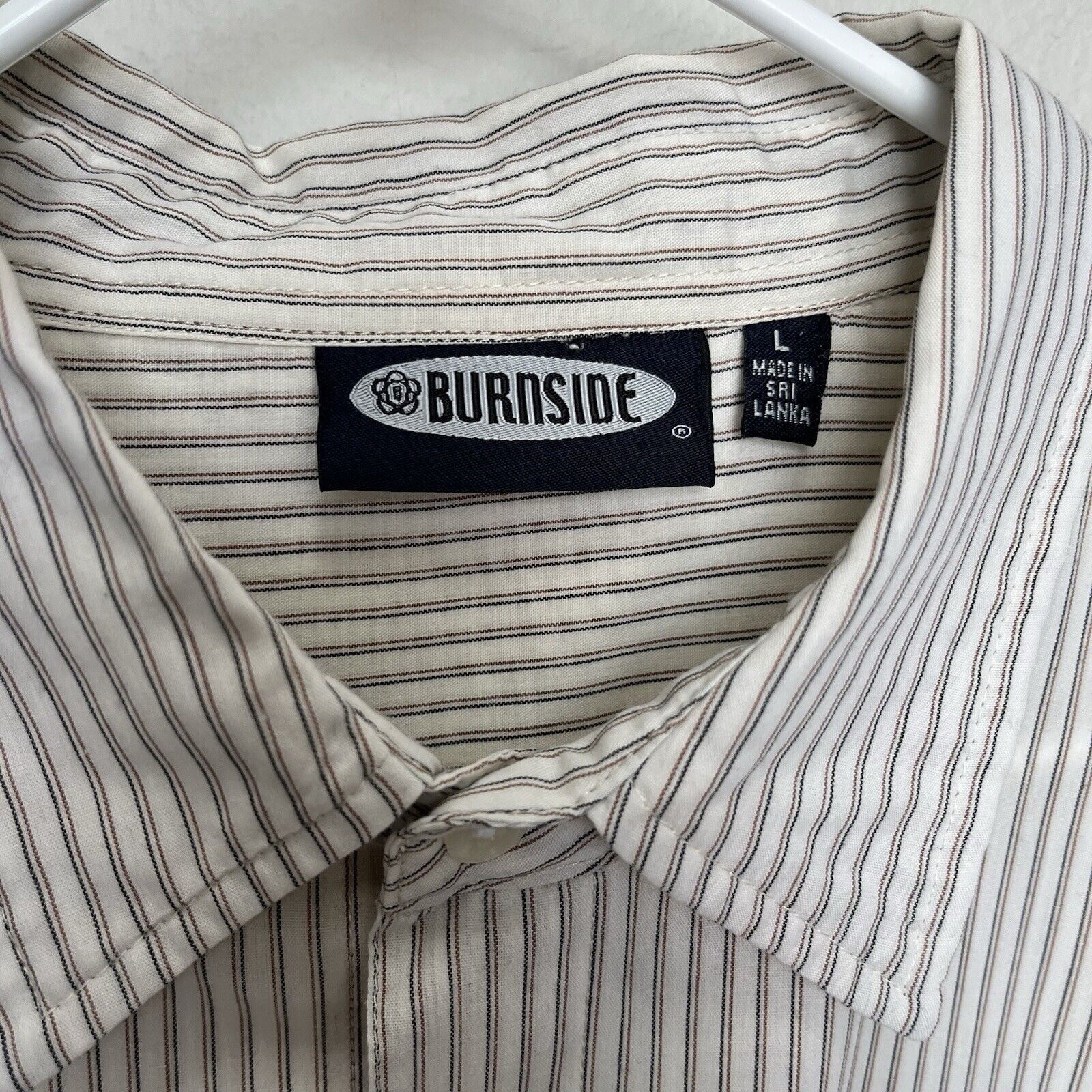 Burnside Burnside | Lightweight Striped Button Short Sleeve Shirt Lar Size US L / EU 52-54 / 3 - 3 Thumbnail