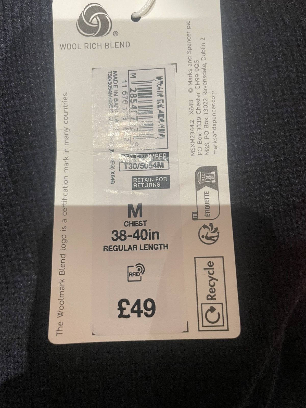 Marks & Spencer Old Money Quarter Zip Jumper – Brand New With Tags | Luxury Size US M / EU 48-50 / 2 - 4 Thumbnail