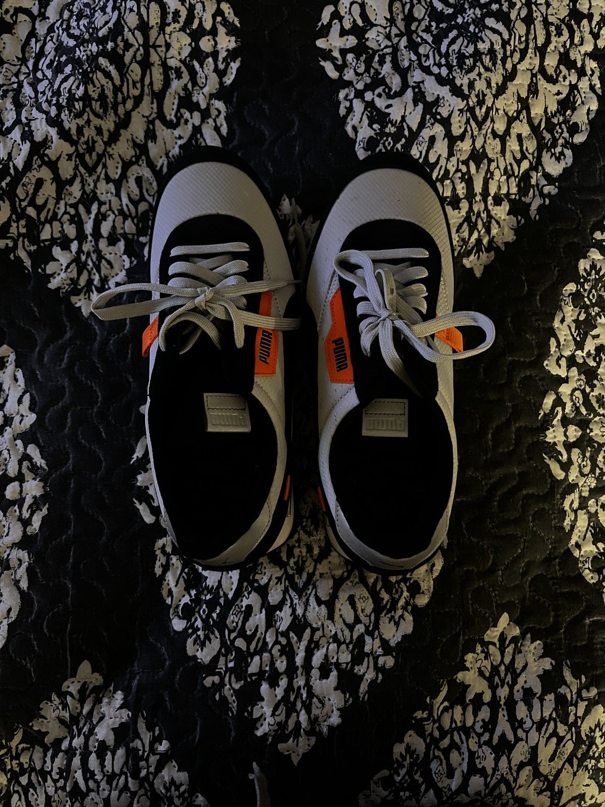Puma Puma Future Rider Sneakers Black White Orange Size US 10.5 / EU 43-44 - 1 Thumbnail
