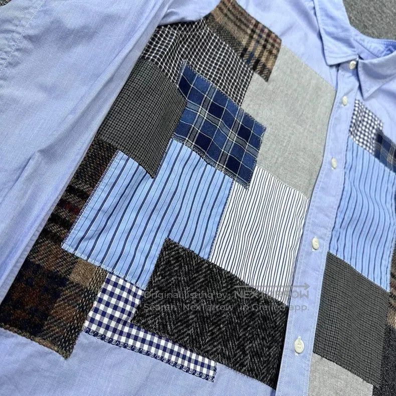 Junya Watanabe Junya Watanabe Man Deconstructed Patchwork Shirt. Size US S / EU 44-46 / 1 - 4 Thumbnail