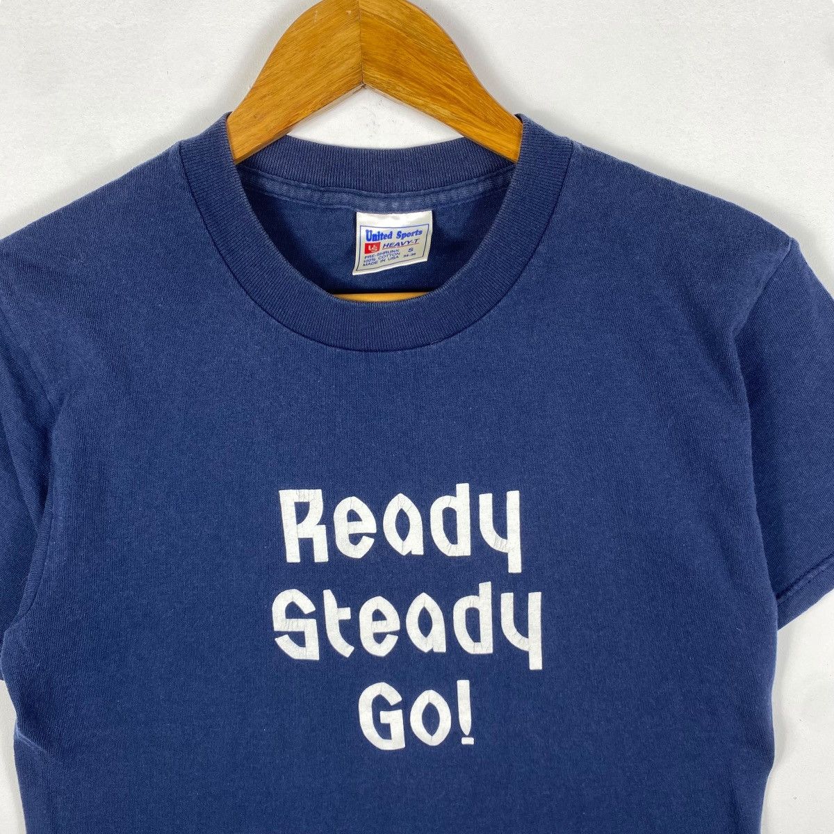 Vintage Vintage READY STEADY GO! Graphic Retro Tee Shirt Small Size Size US S / EU 44-46 / 1 - 2 Thumbnail